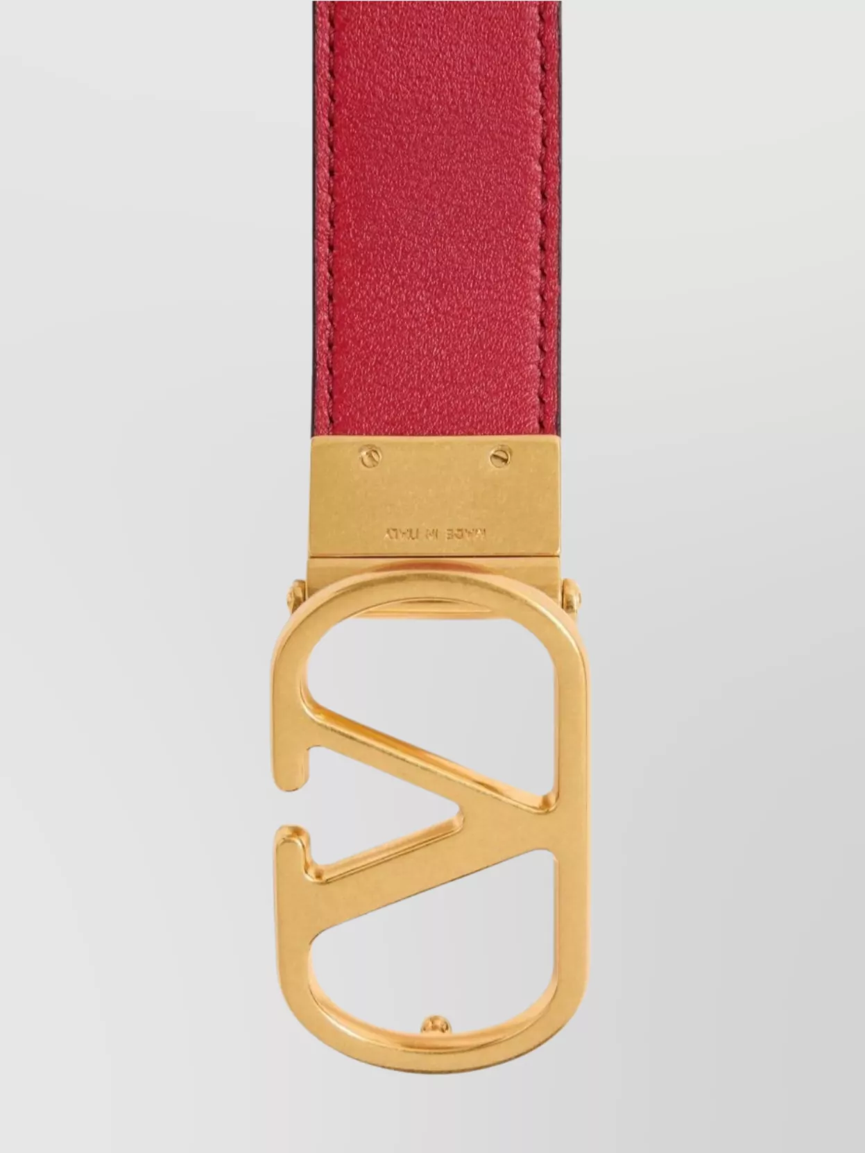Valentino Garavani Vlogo Signature Leather Reversible Belt