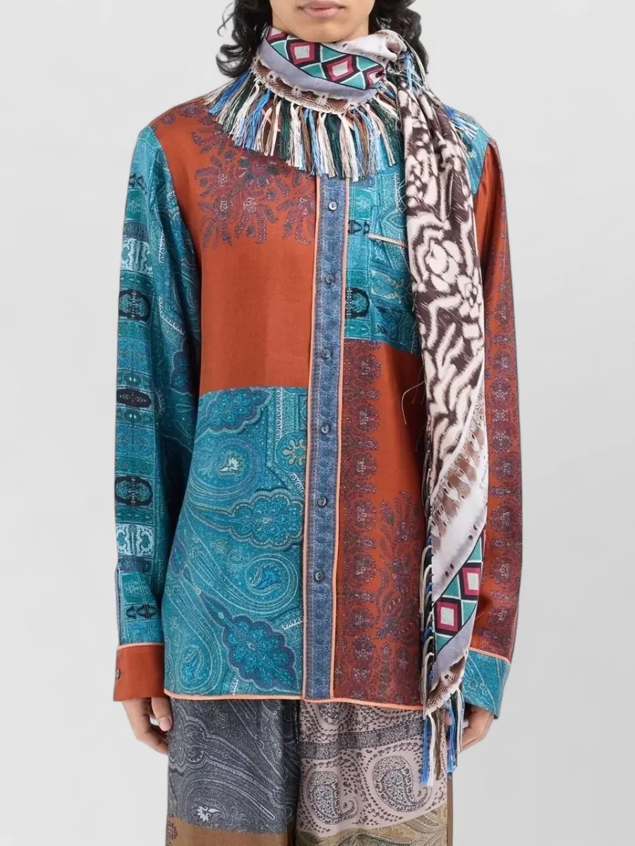 Pierre Louise Mascia Printed Silk Scarf