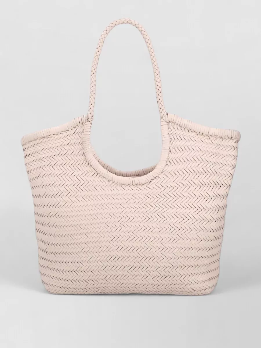 Dragon Diffusion Ns Diagonal Triple Jump Leather Tote Bag