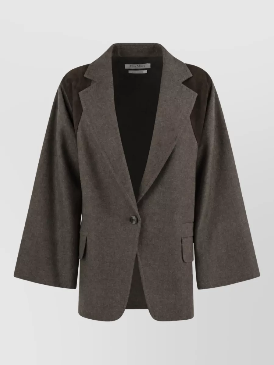 Max Mara Virgin Wool Single-Breasted Blazer