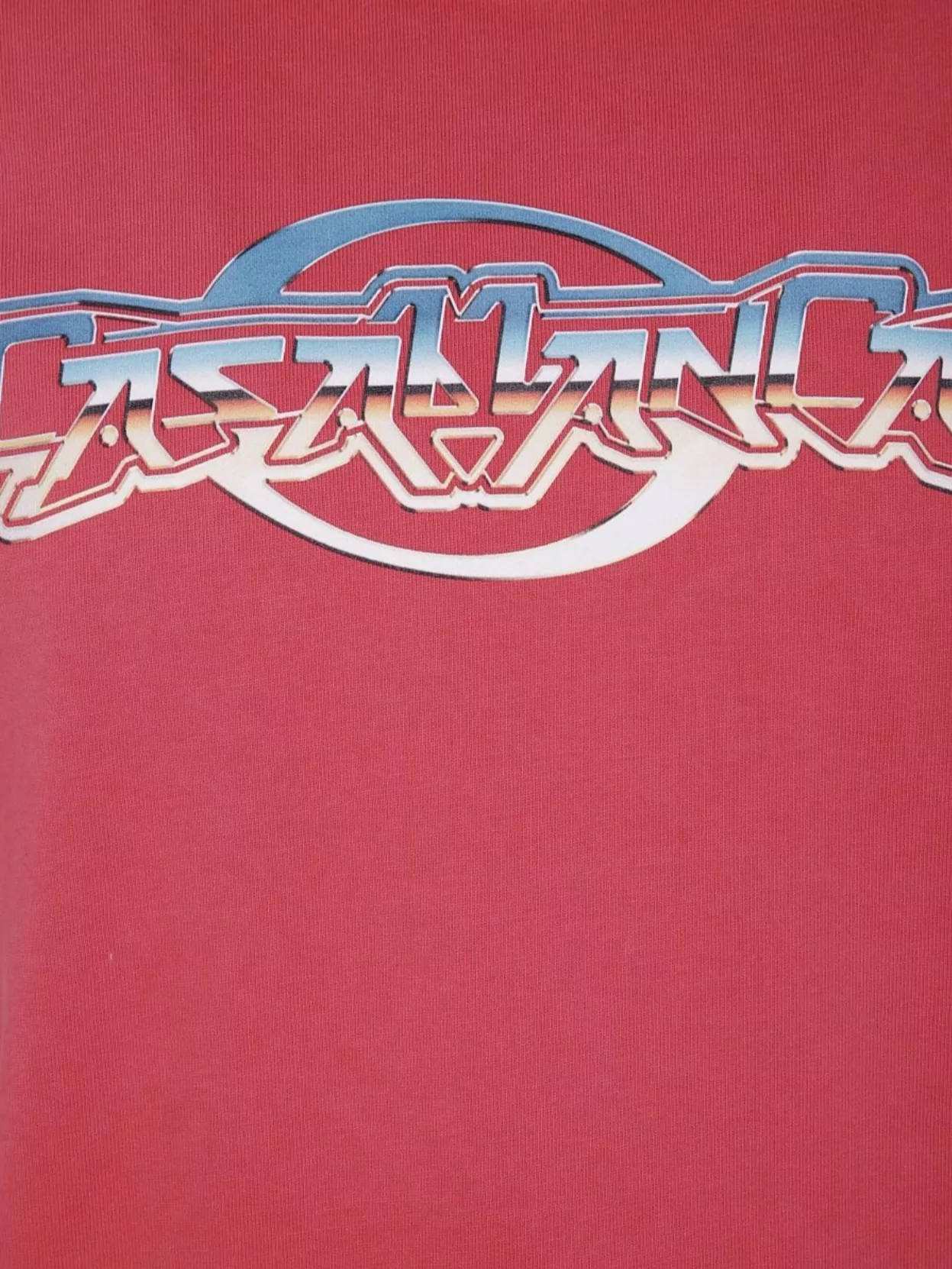 Casablanca Oversized T-Shirt With Chrome Text Print