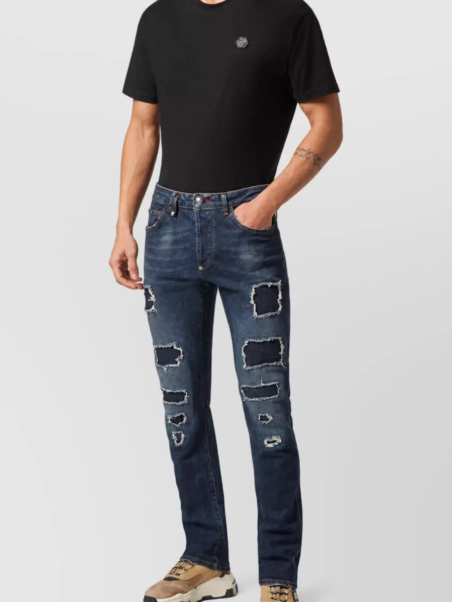 Philipp Plein Denim Skinny Trousers