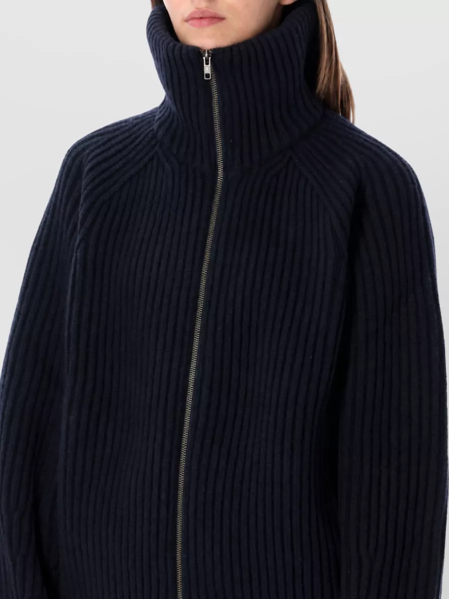 Soeur Wool High Neck Zip Jacket