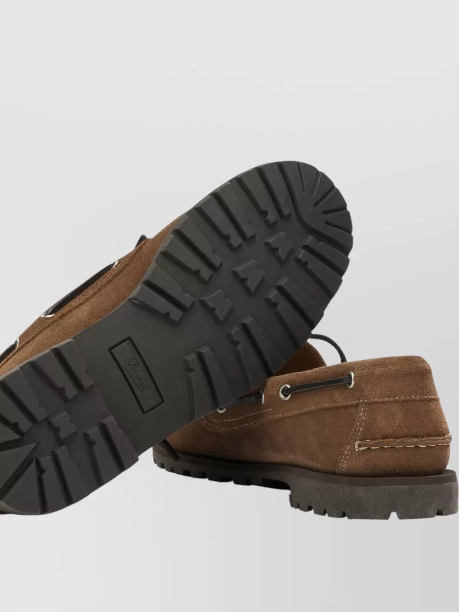 Paraboot Leather Lace-Up Loafers