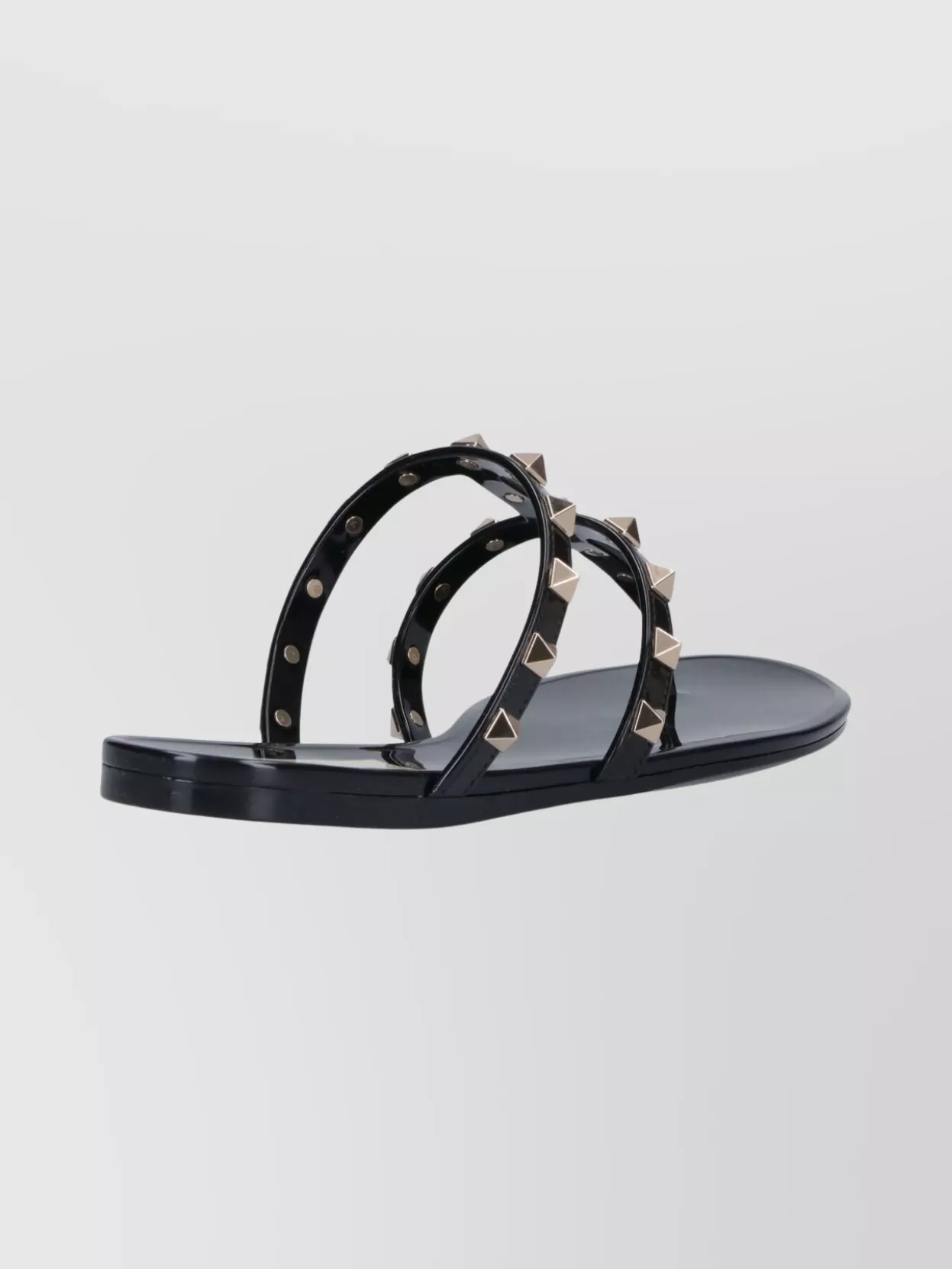 Valentino Stylish Sandals Featuring Studded Open Toe In Black
