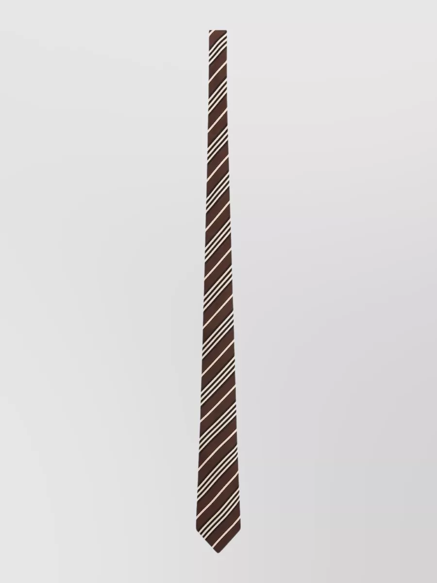 Saint Laurent Striped silk tie