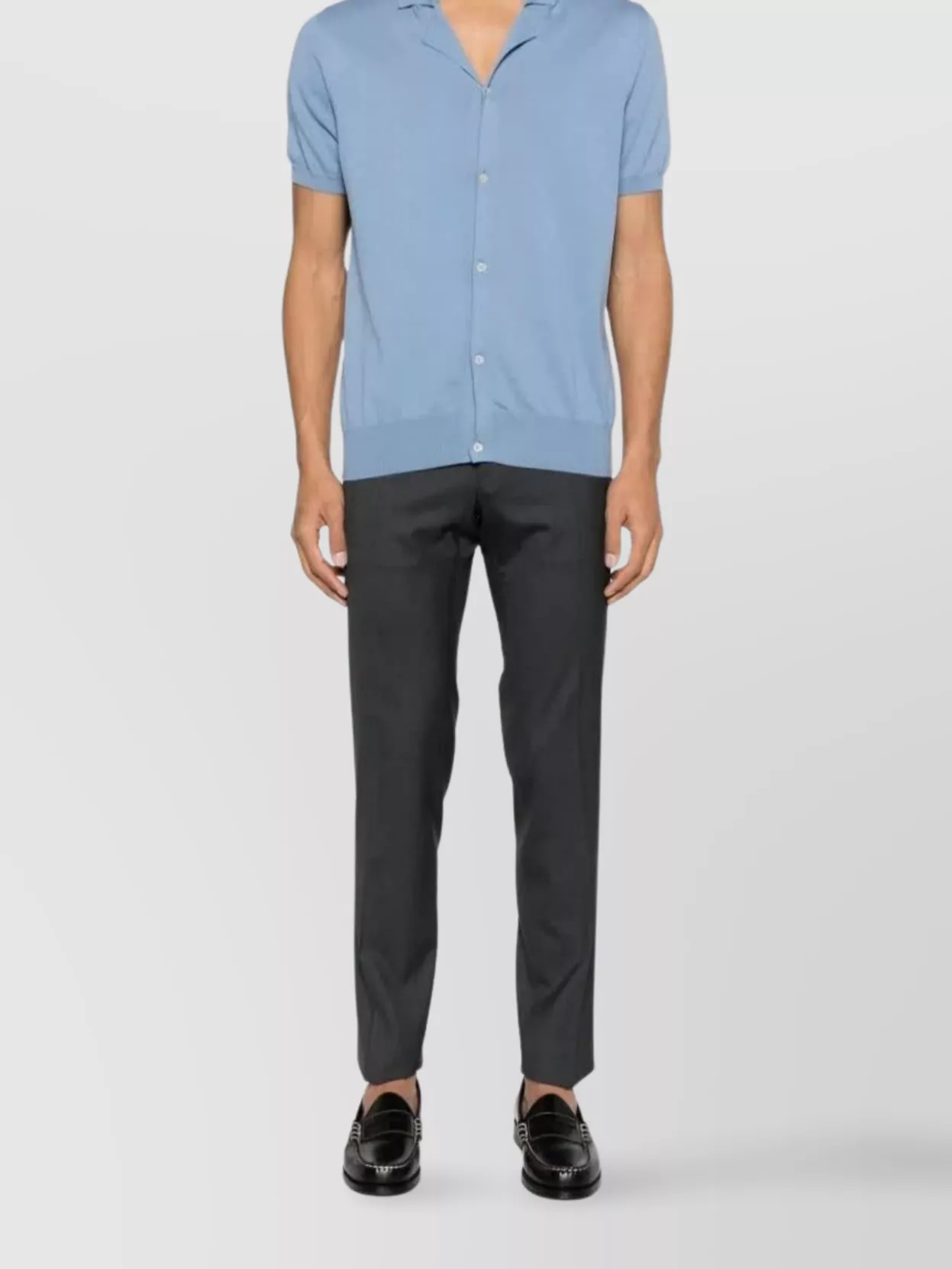 Incotex Straight Leg Trousers With Pockets And Belt Loops In Gray