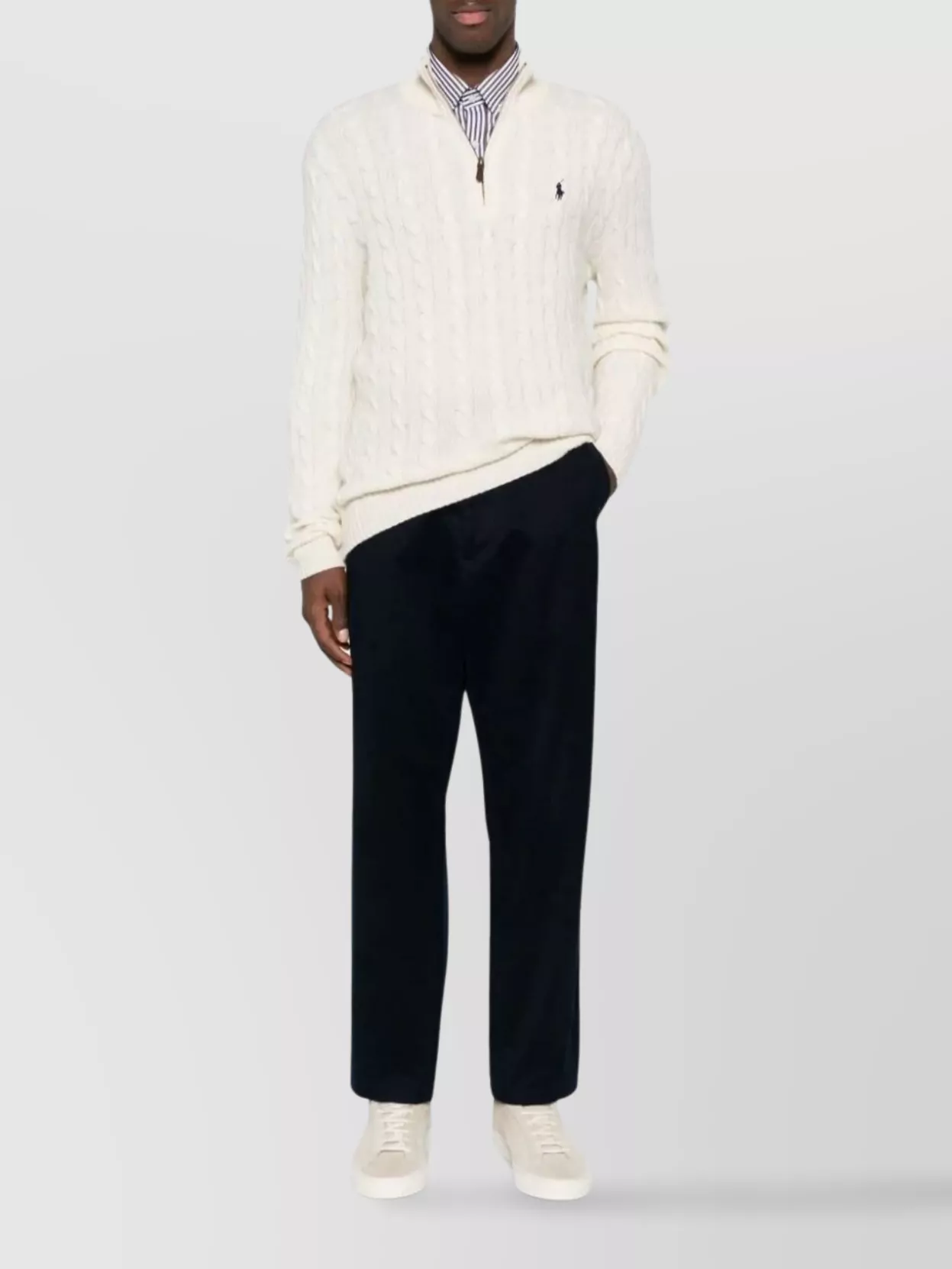 Polo Ralph Lauren Cable-Knit Cashmere Wool Sweater
