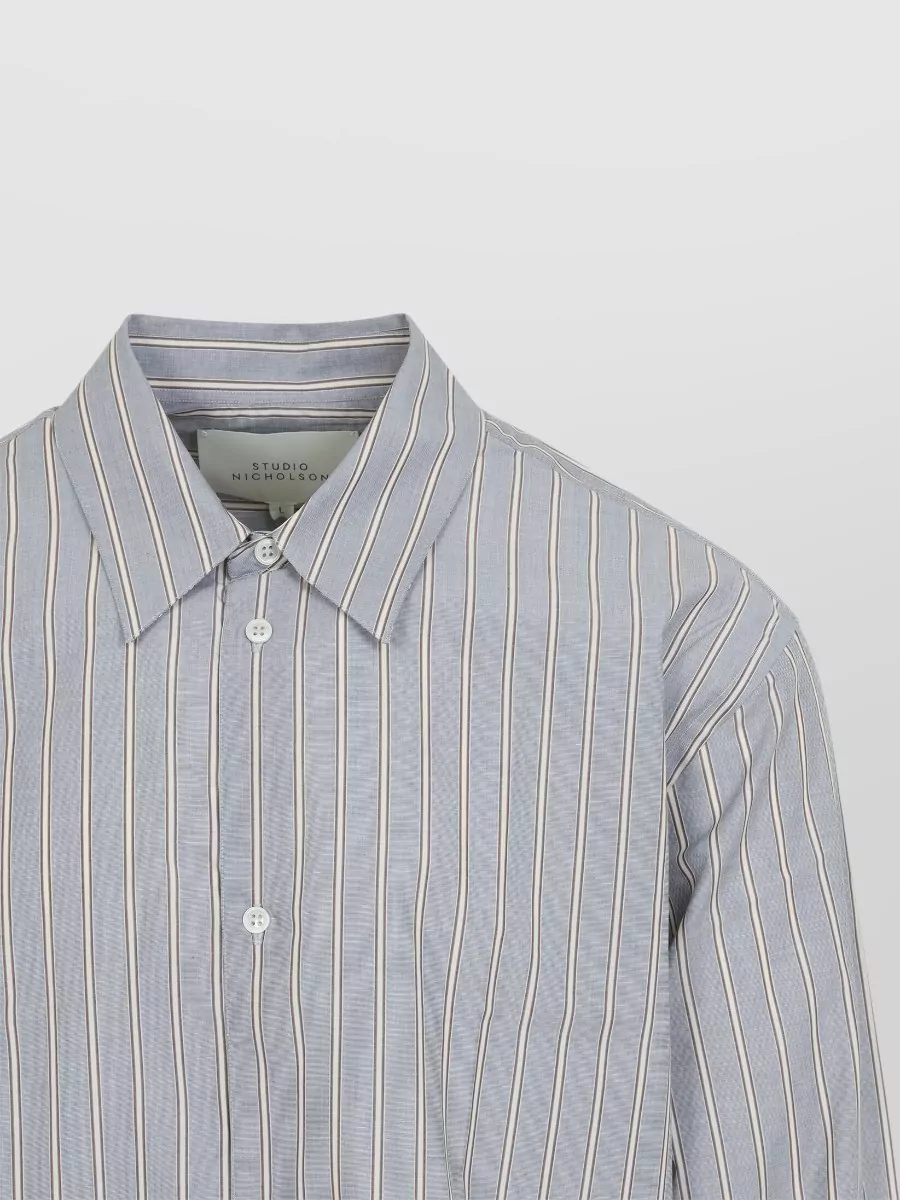 Studio Nicholson Striped Oversized Shirt