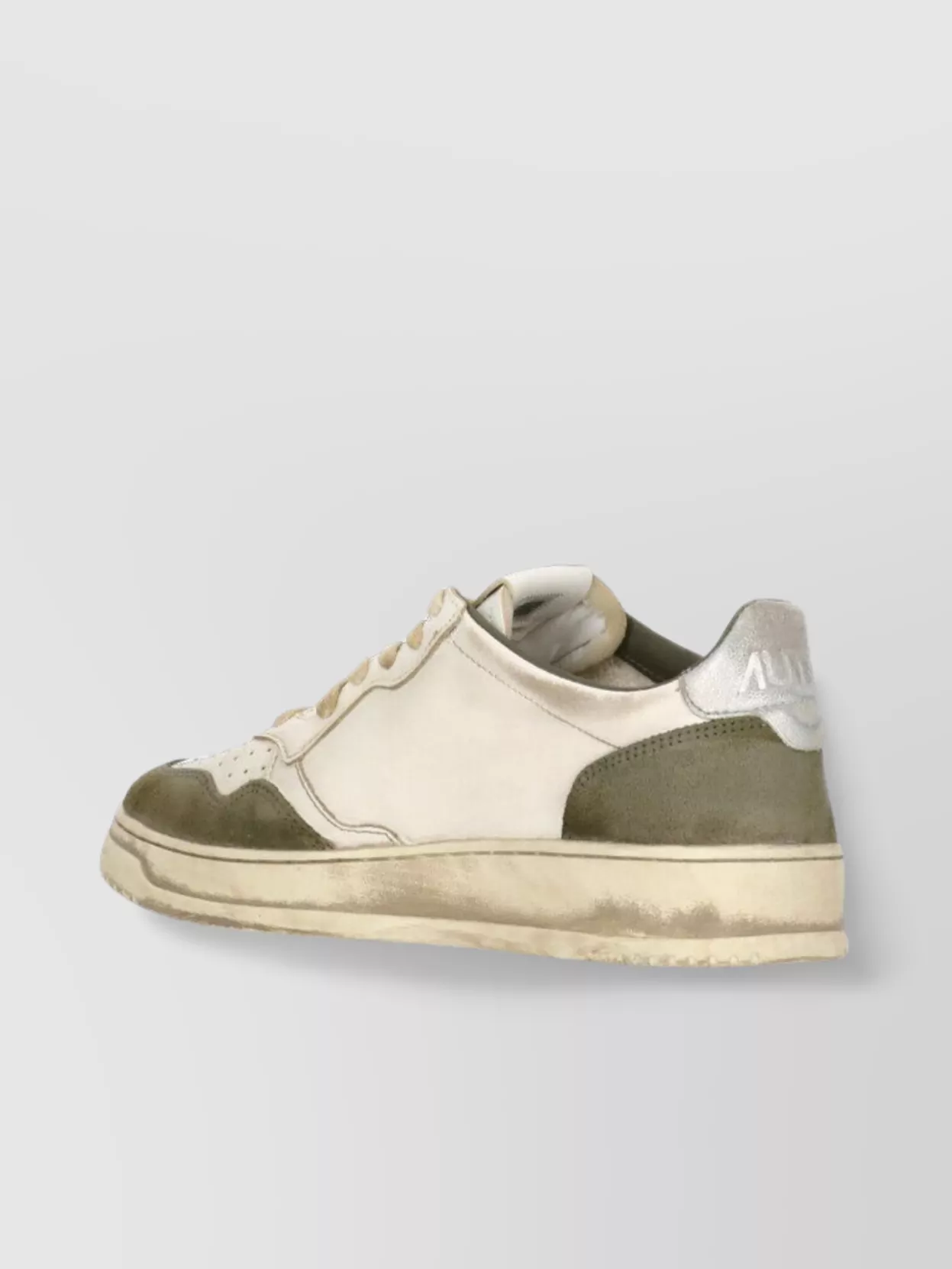 Autry Low Top Sneakers With Contrasting Leather Inserts