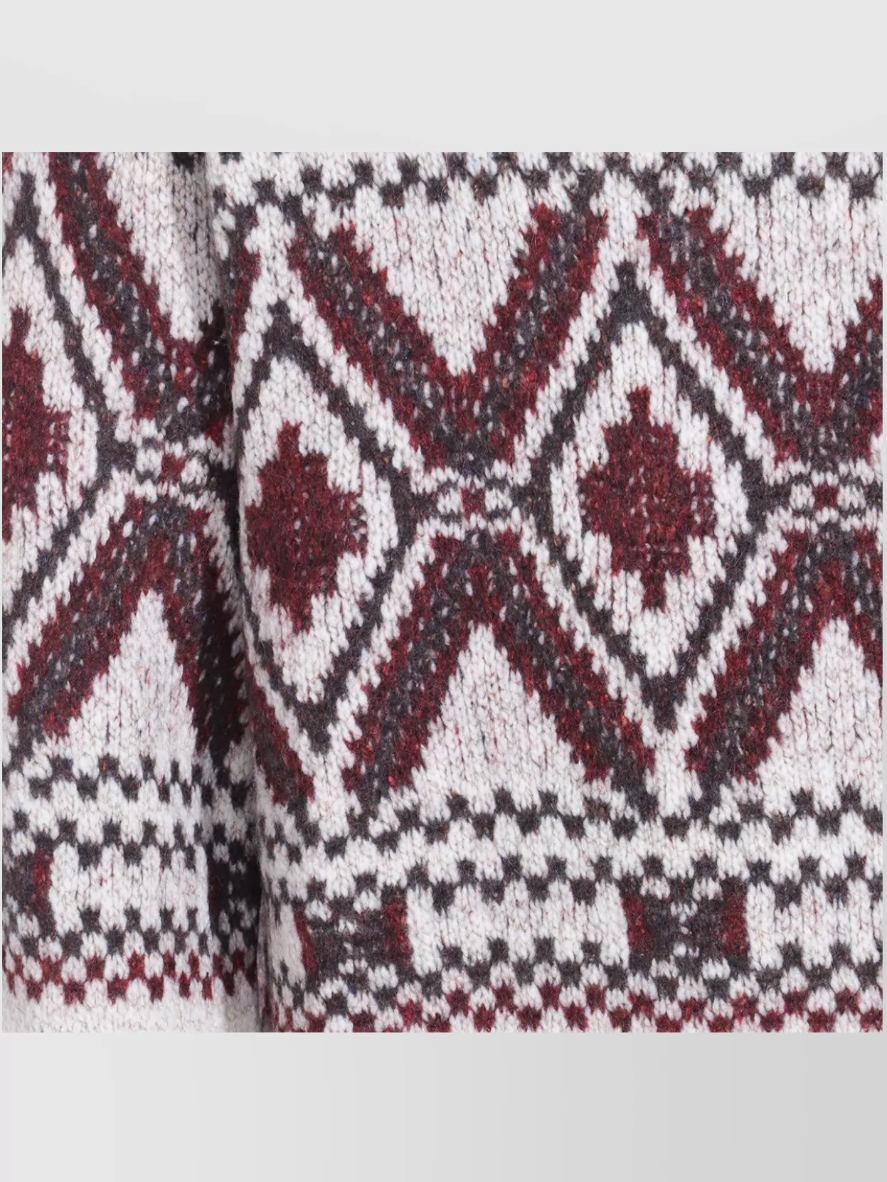 Brunello Cucinelli Geometric Pattern Turtleneck Sweater