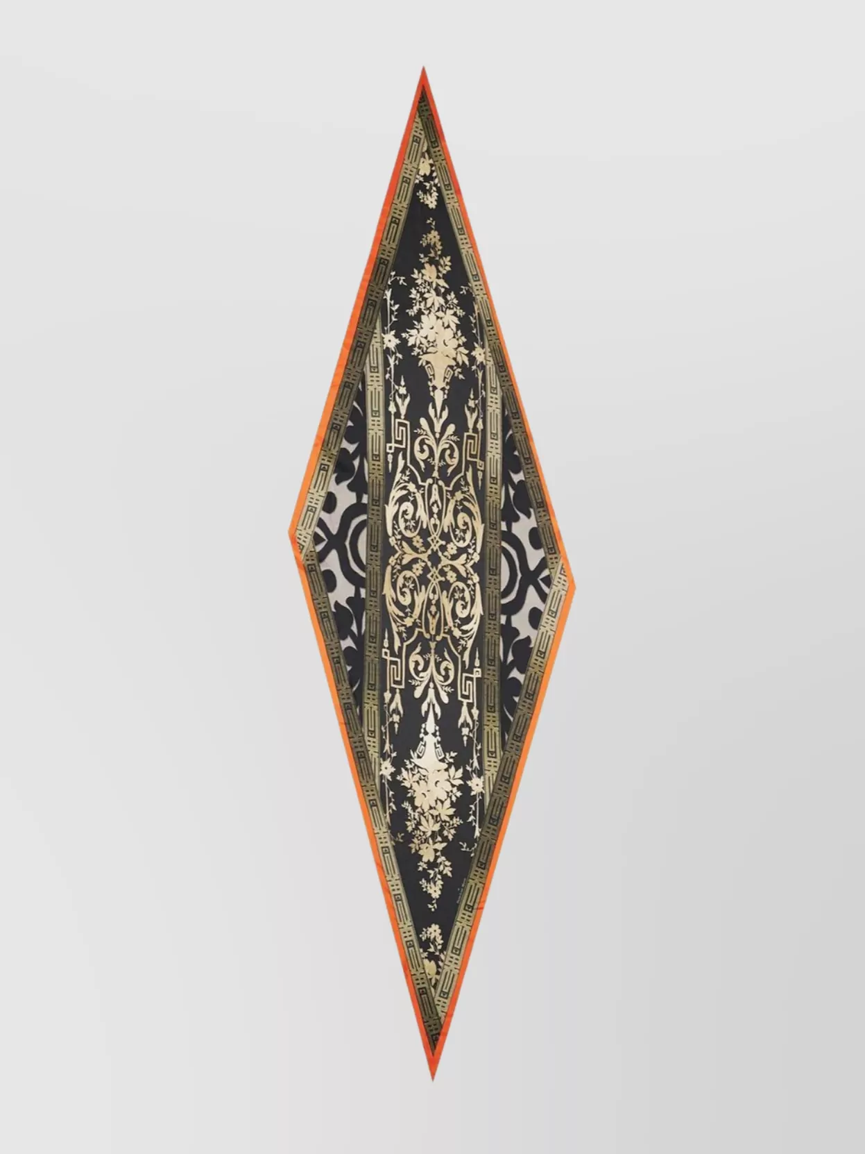 Pierre Louise Mascia Floral And Geometric Silk Scarf