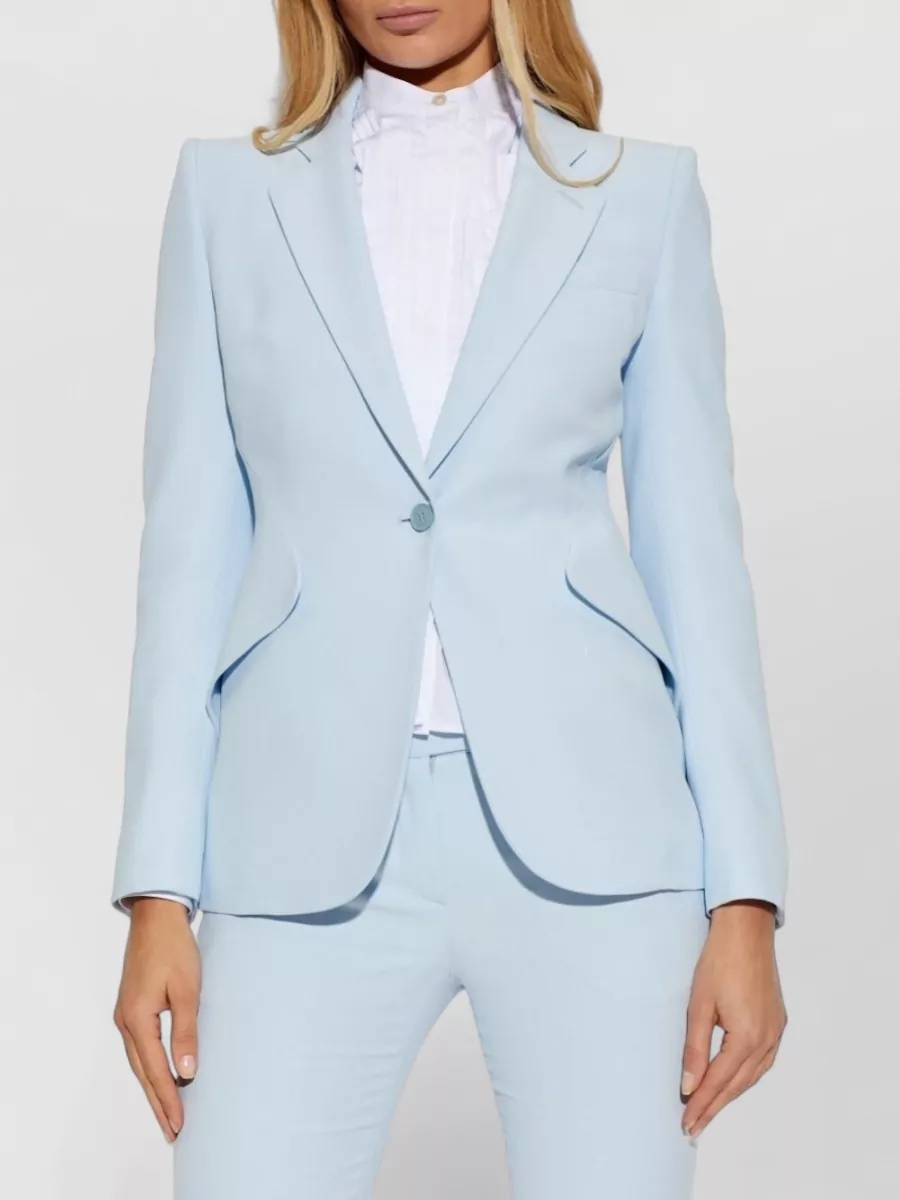 Alexander Mcqueen Tailored Jacket Back Vent Front Flap Pockets