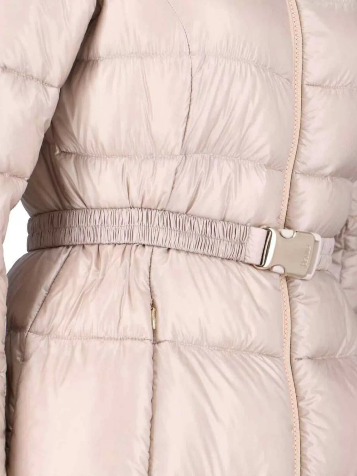 Herno Long Quilted Jacket Belted Waist