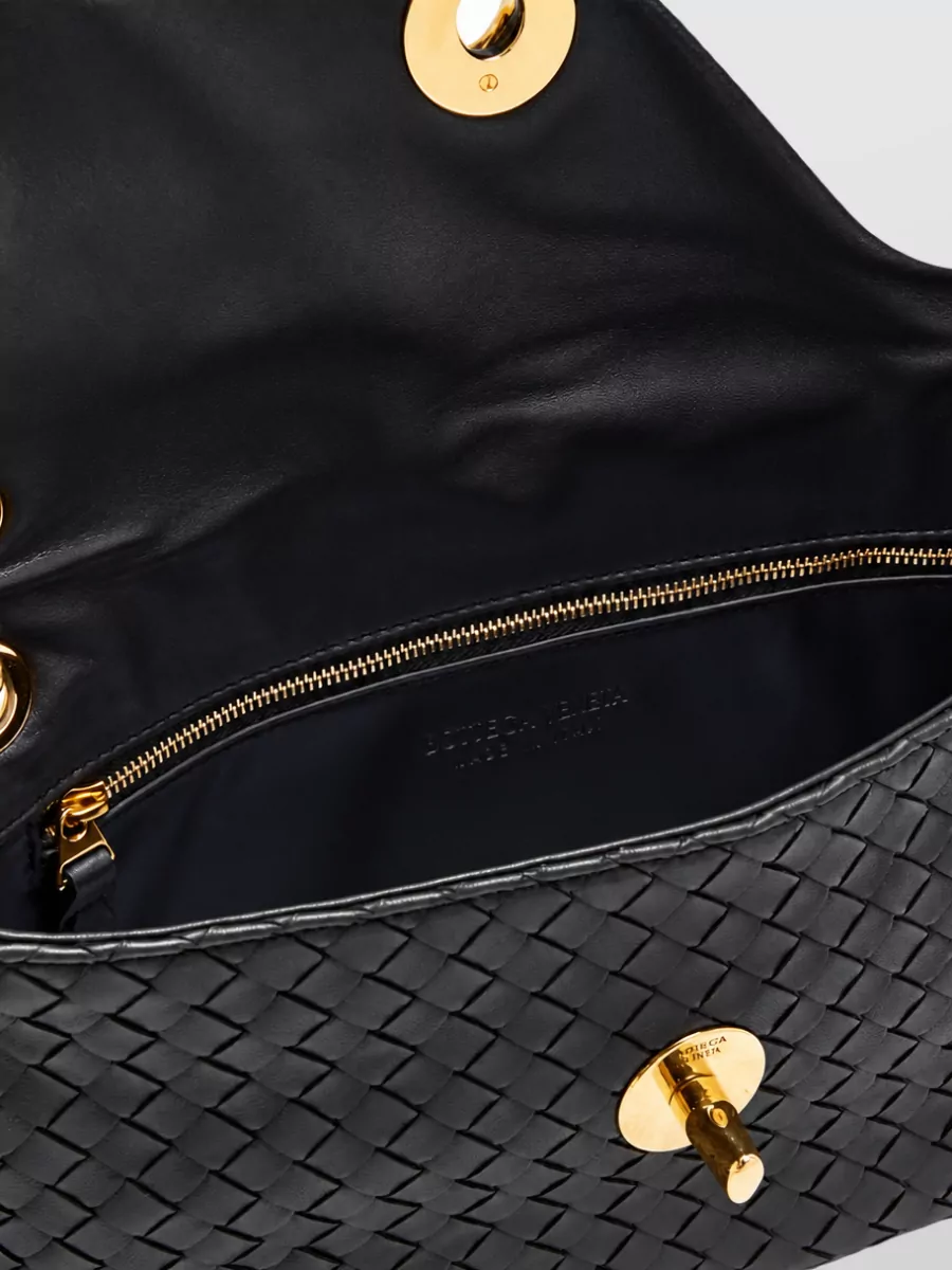 Bottega Veneta Small Lambskin Knot Lock Clutch Bag