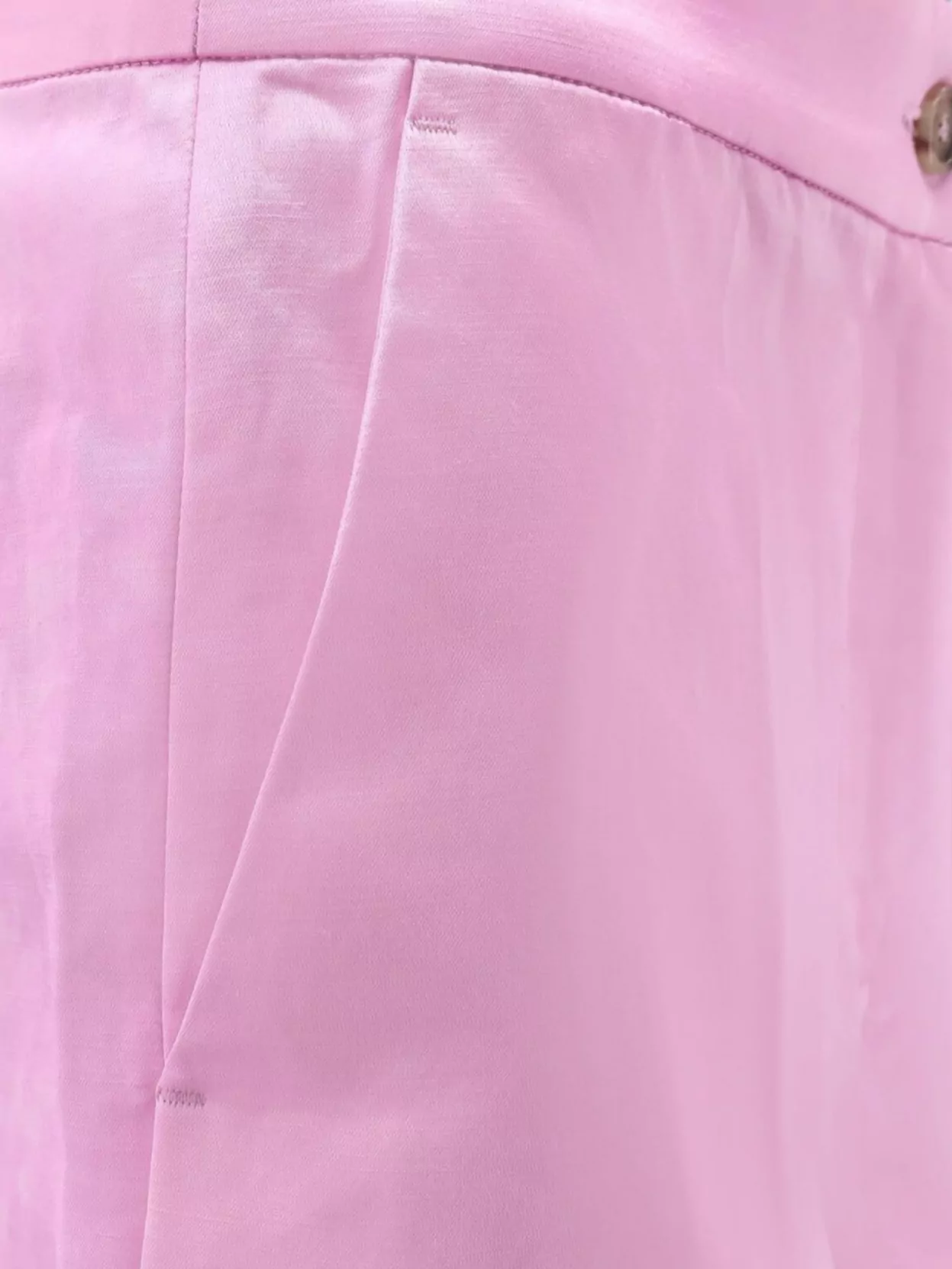 Pinko Satin Shorts With Slant Pockets