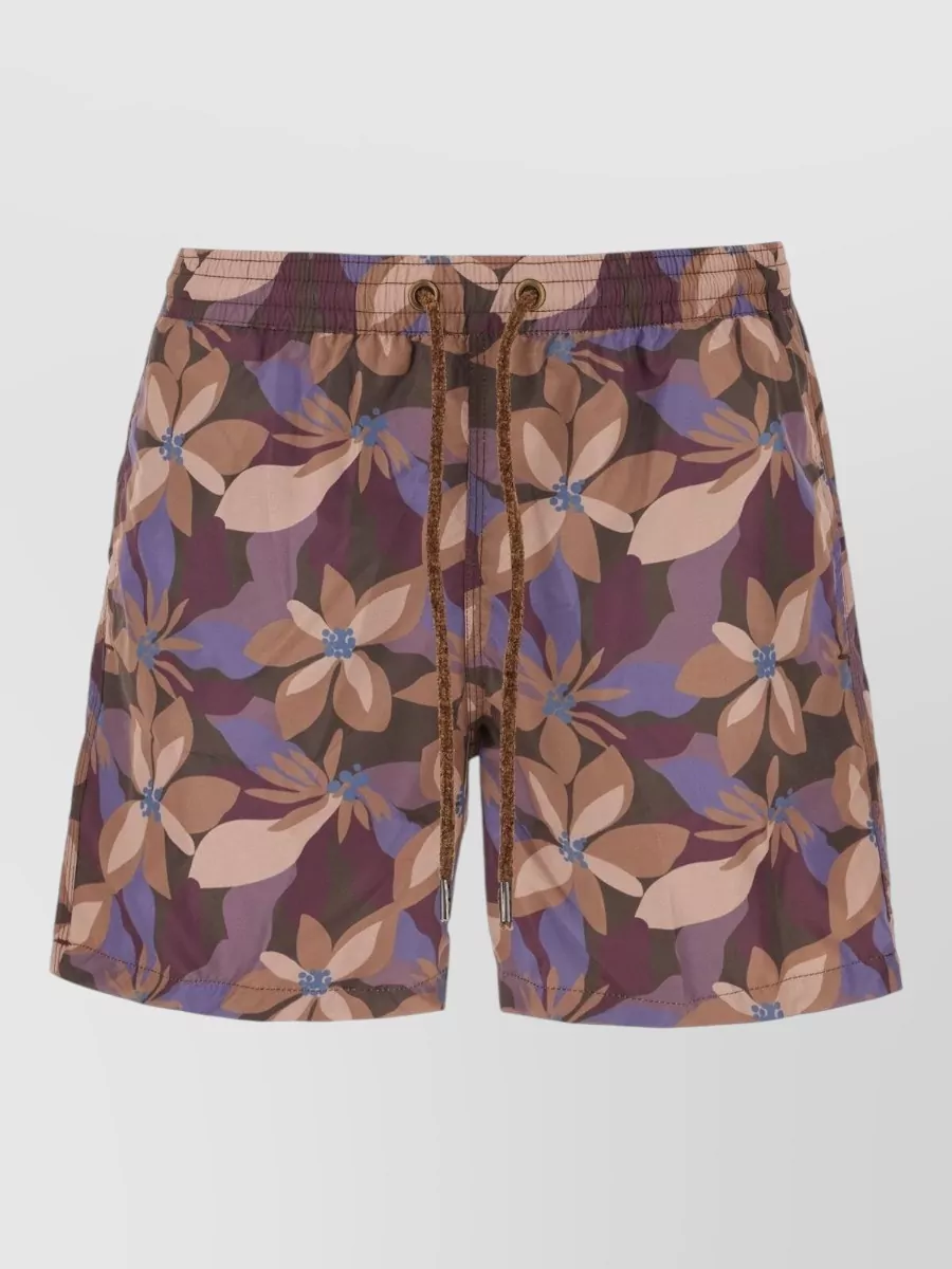 4FF Floral-print swim shorts