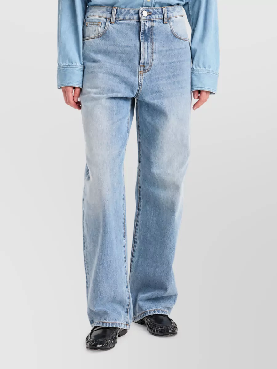 Róhe Low-Rise Wide-Leg Denim Jeans