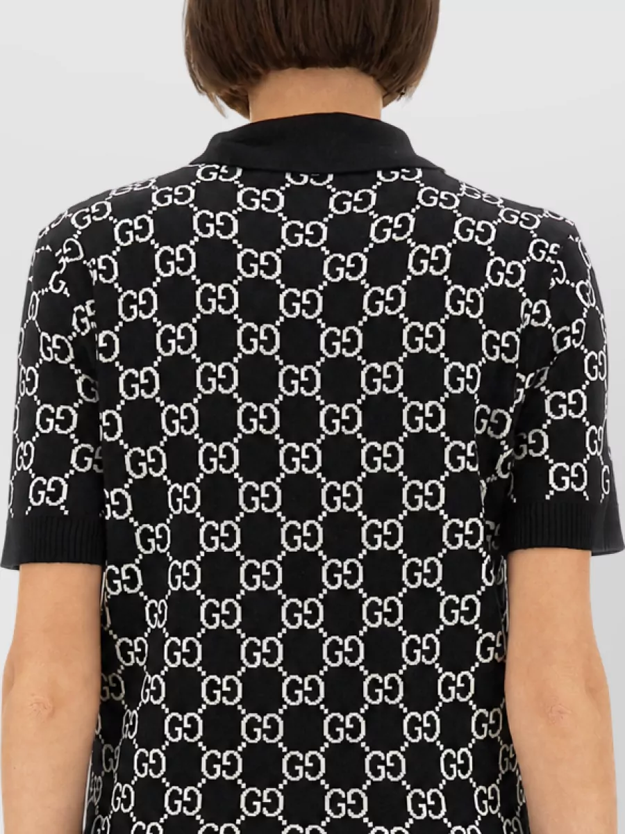 Gucci Wool Jacquard Polo Shirt