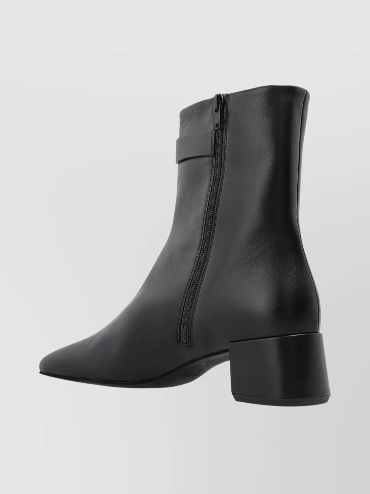 Furla Stylish Ankle Boots Gold Buckle Detail