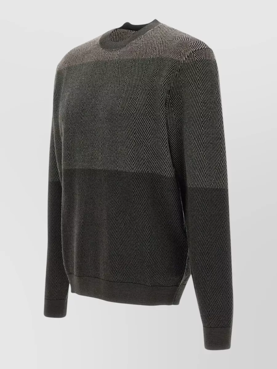 Emporio Armani Virgin Wool Crew Neck Jumper
