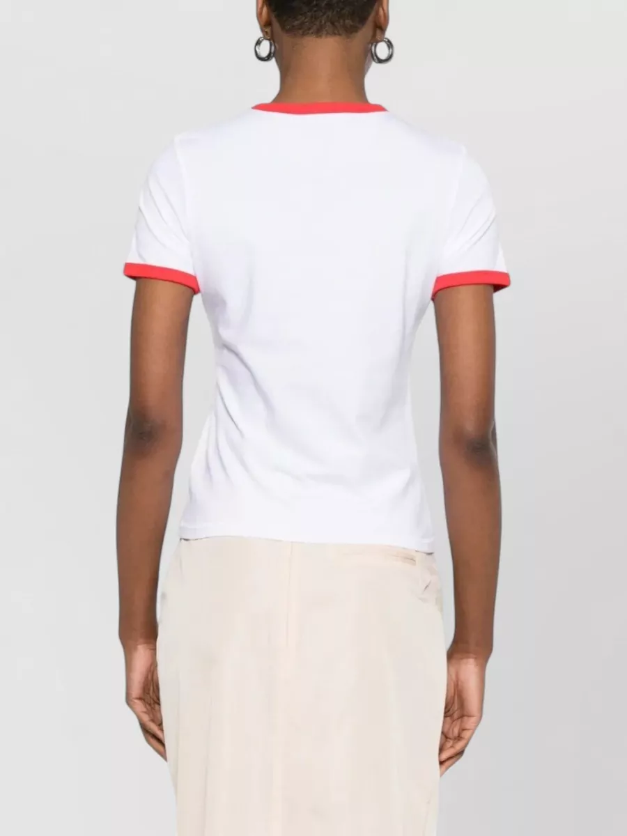 Casablanca Beyond Destiny Longline Ringer Graphic T-Shirt