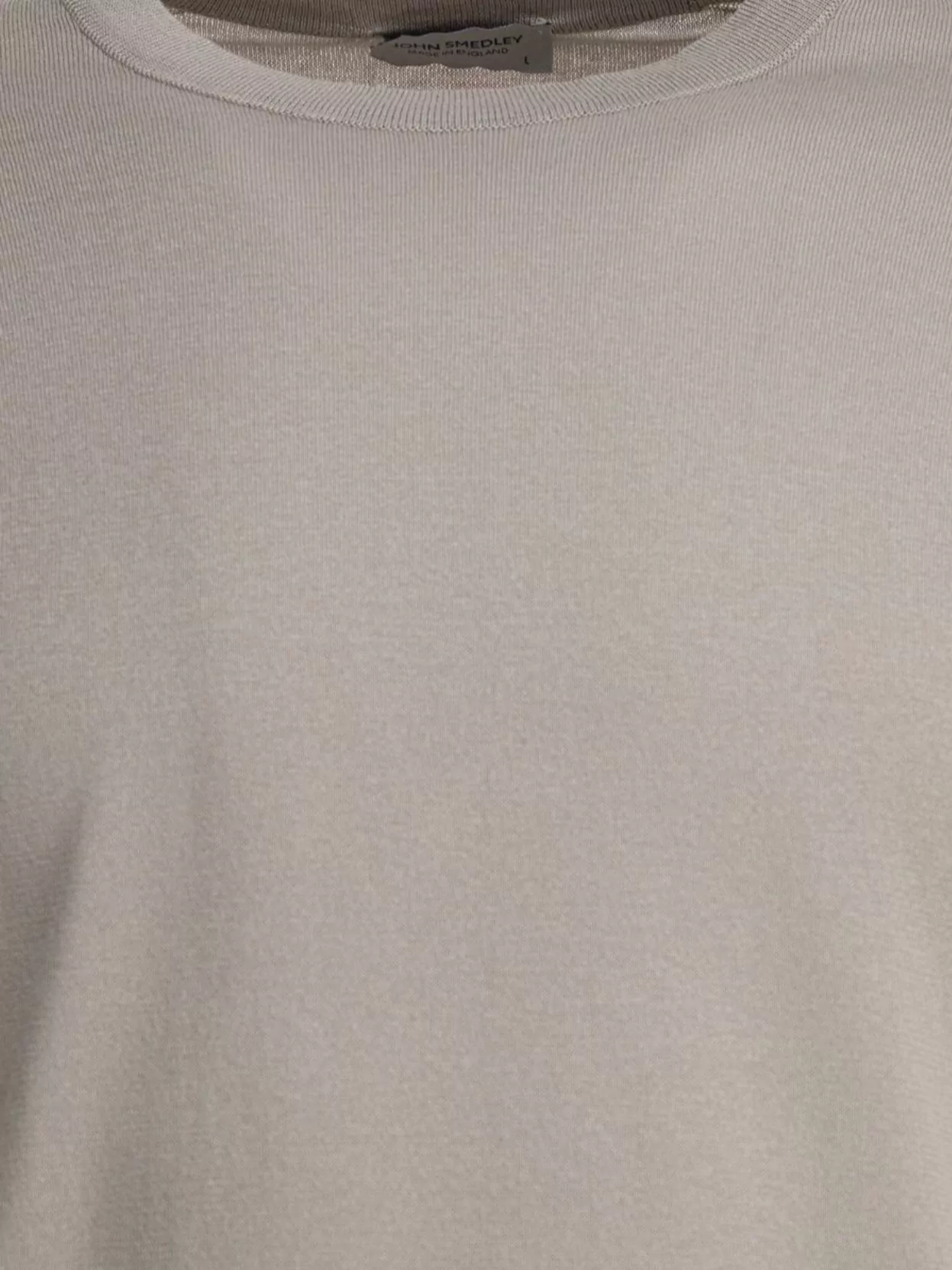 John Smedley Short Sleeves With Ribbed Neckline And Hem