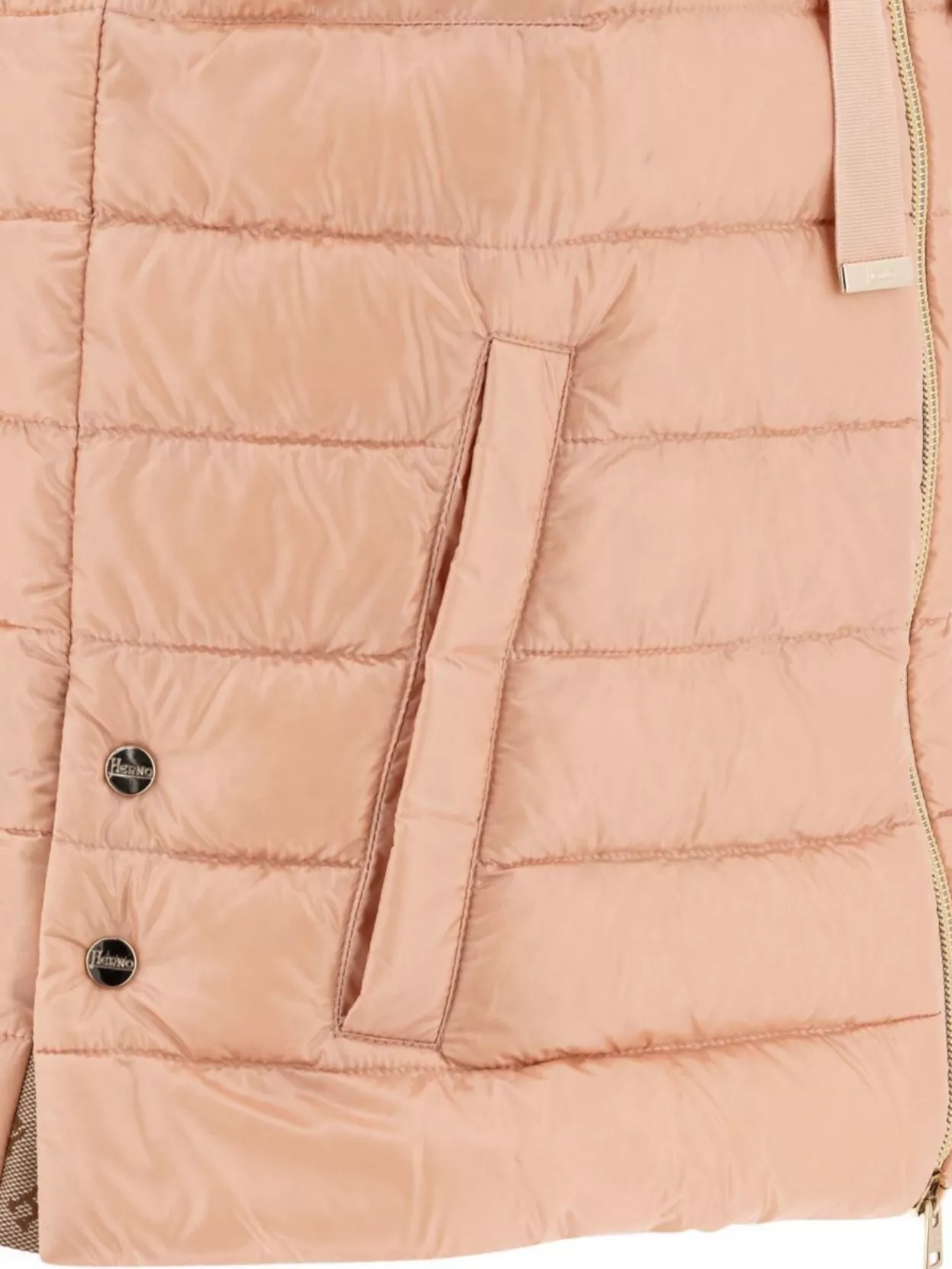 Herno Quilted Hooded Sleeveless Jackets With Side Pockets