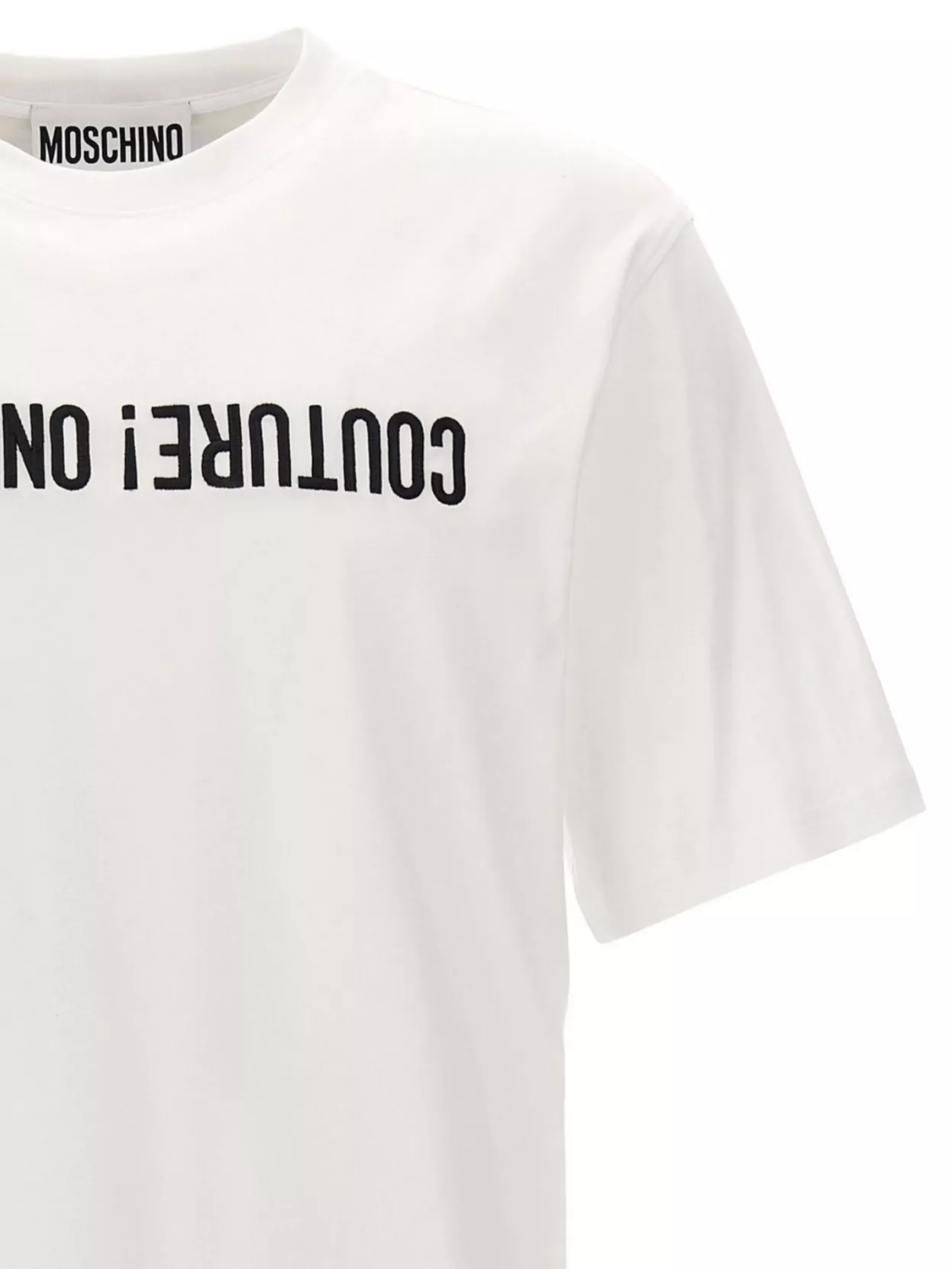 Moschino Embroidered Logo Crew Neck T-Shirt