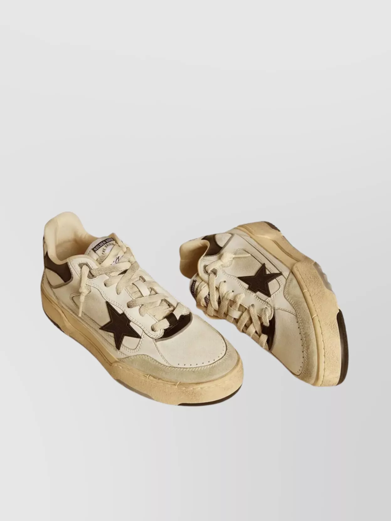 Golden Goose "Forty2" Leather Upper Sneakers