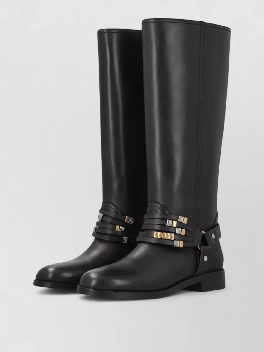 Pinko leather ankle boots