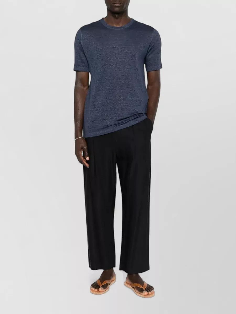 120% Lino Linen Short-Sleeve T-Shirt