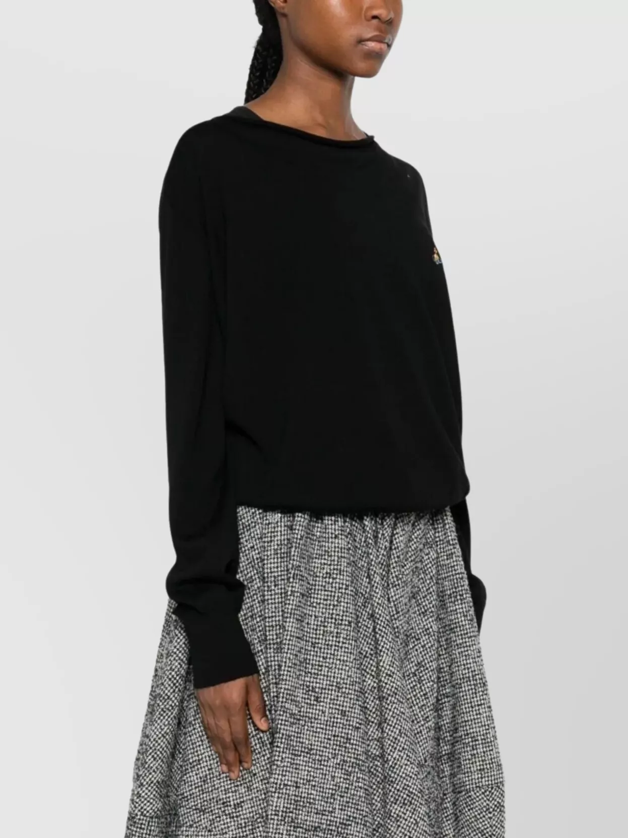 Vivienne Westwood Wool Sweater With V-Neck And Long Sleeves