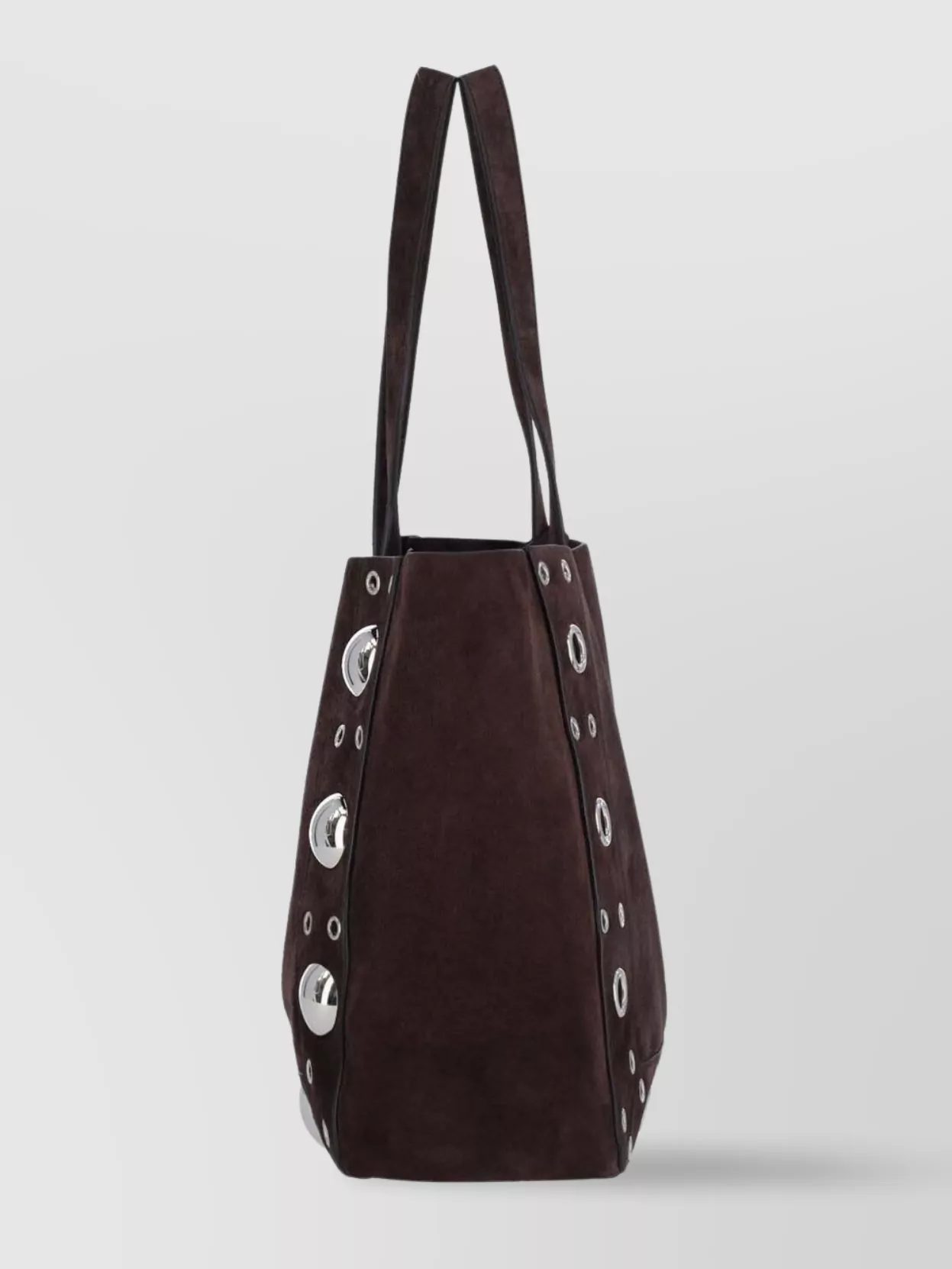 Valentino Garavani Dual Handles Studded Suede Tote