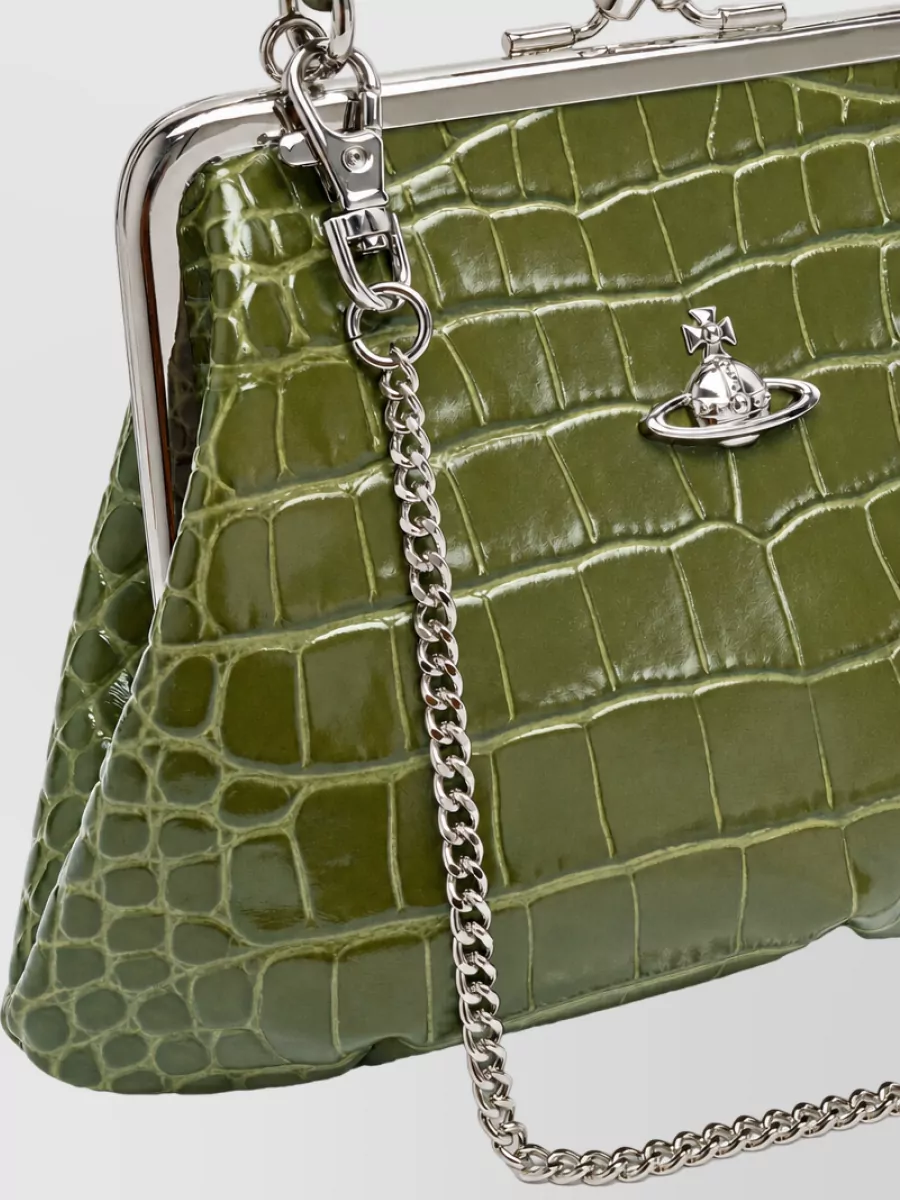 Vivienne Westwood Granny Leather Clutch Bag