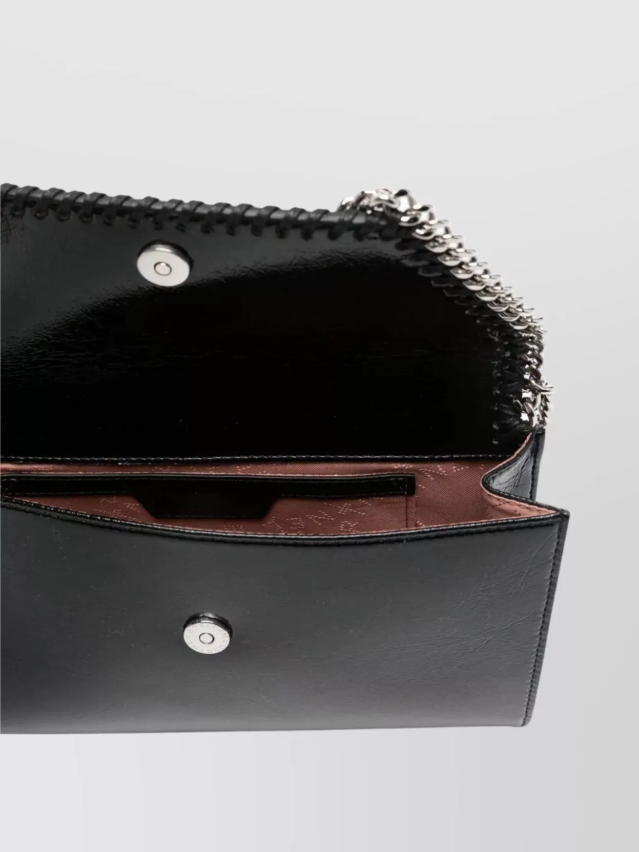 Stella Mccartney Crinkled Patent Alter Mat Crossbody Mini