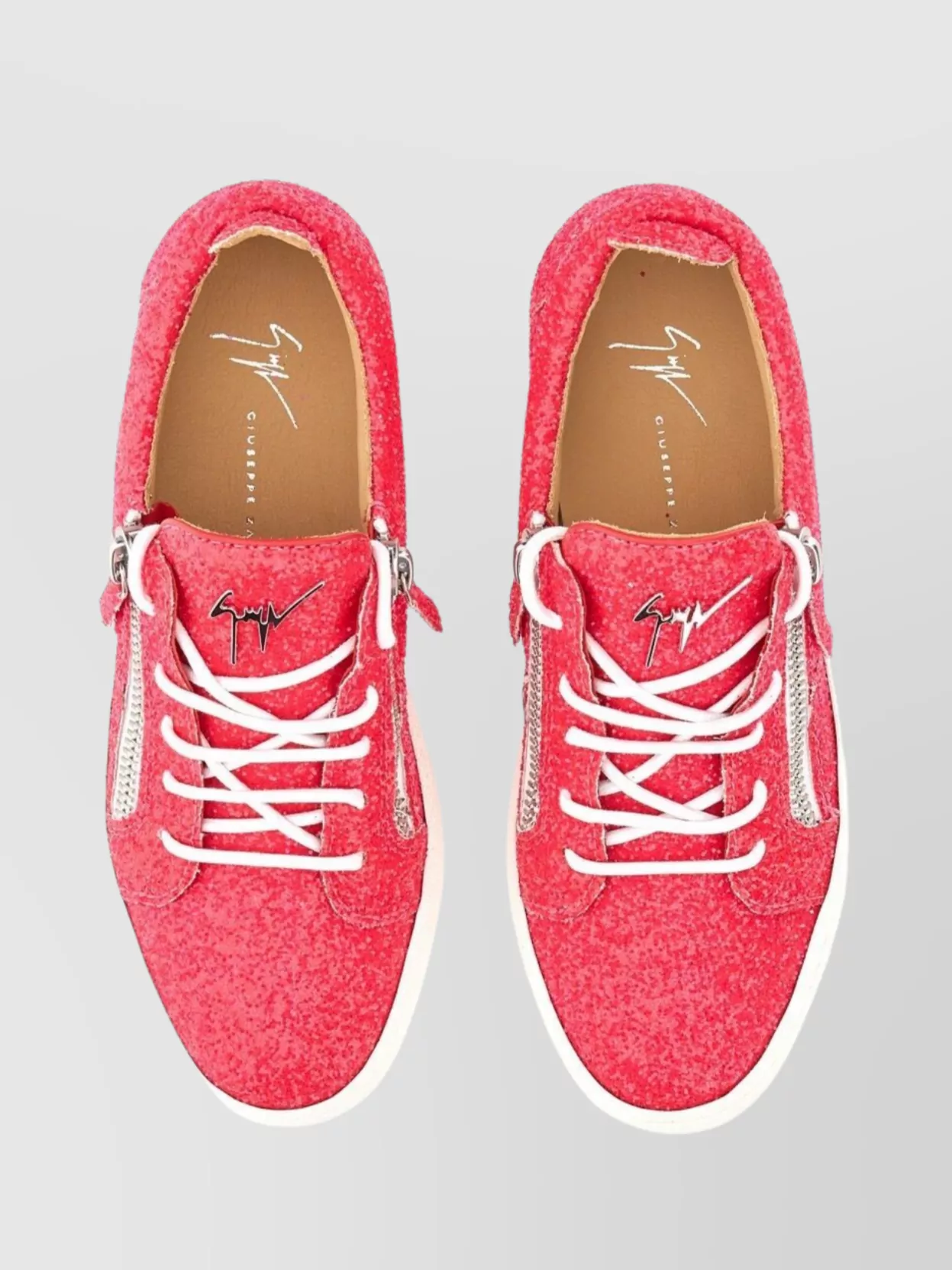 Giuseppe Zanotti Gail Tubular Textured Rubber Sole Sneakers