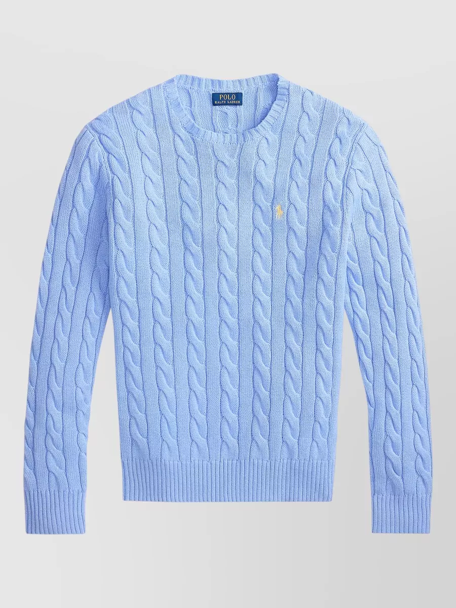 Polo Ralph Lauren cable-knit cotton crewneck jumper