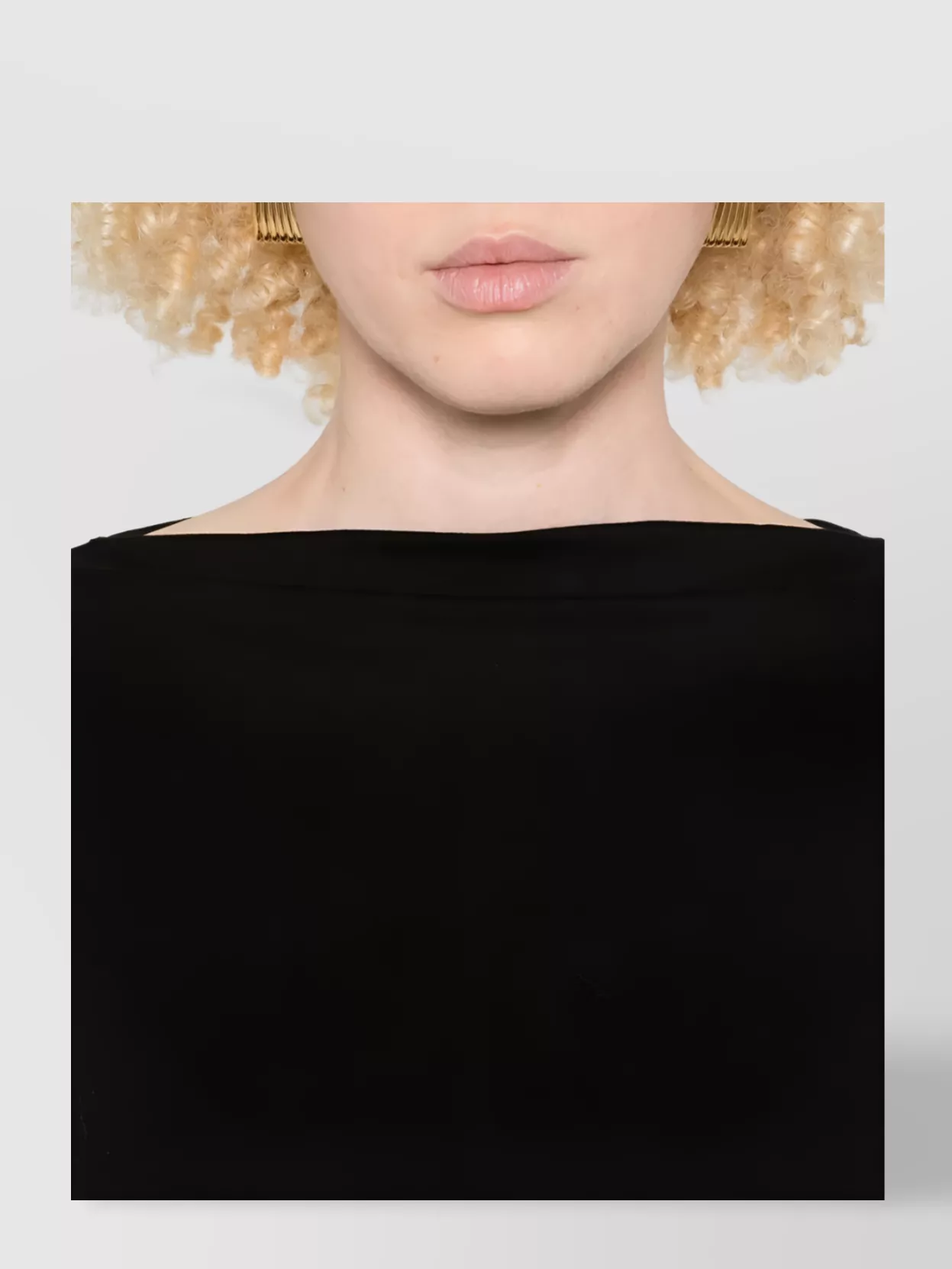 Calvin Klein Boatneck Top In Supima Cotton