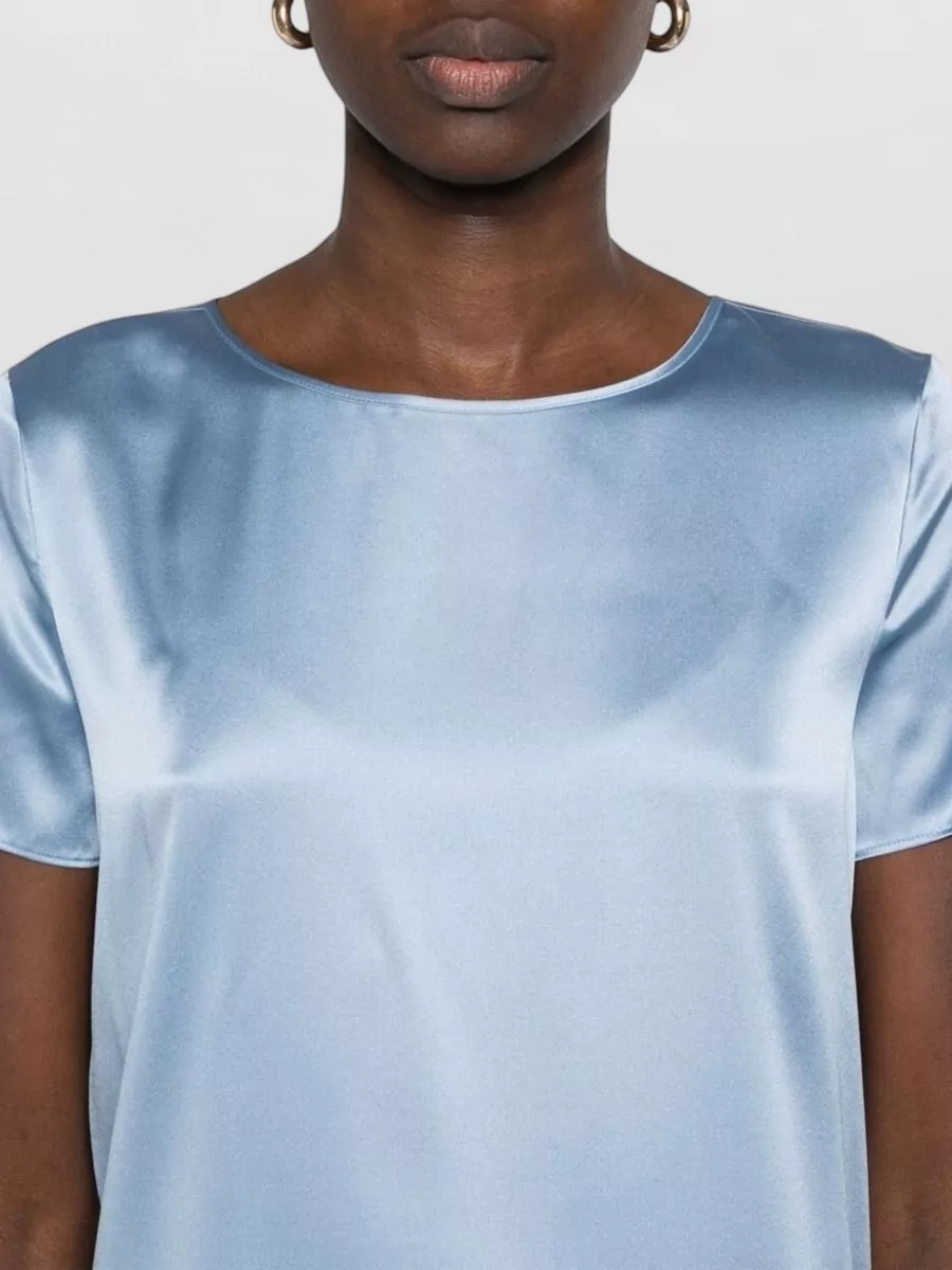 Emporio Armani Silk Satin Short-Sleeve T-Shirt