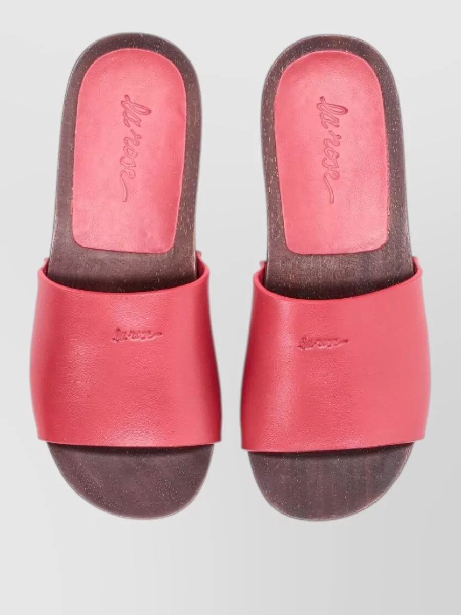 La Rose Leather Sandals