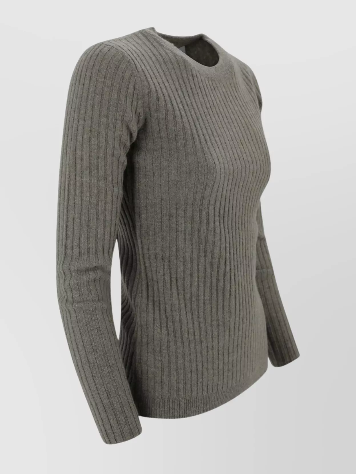Kujten Ribbed Cashmere Crew Neck Sweater