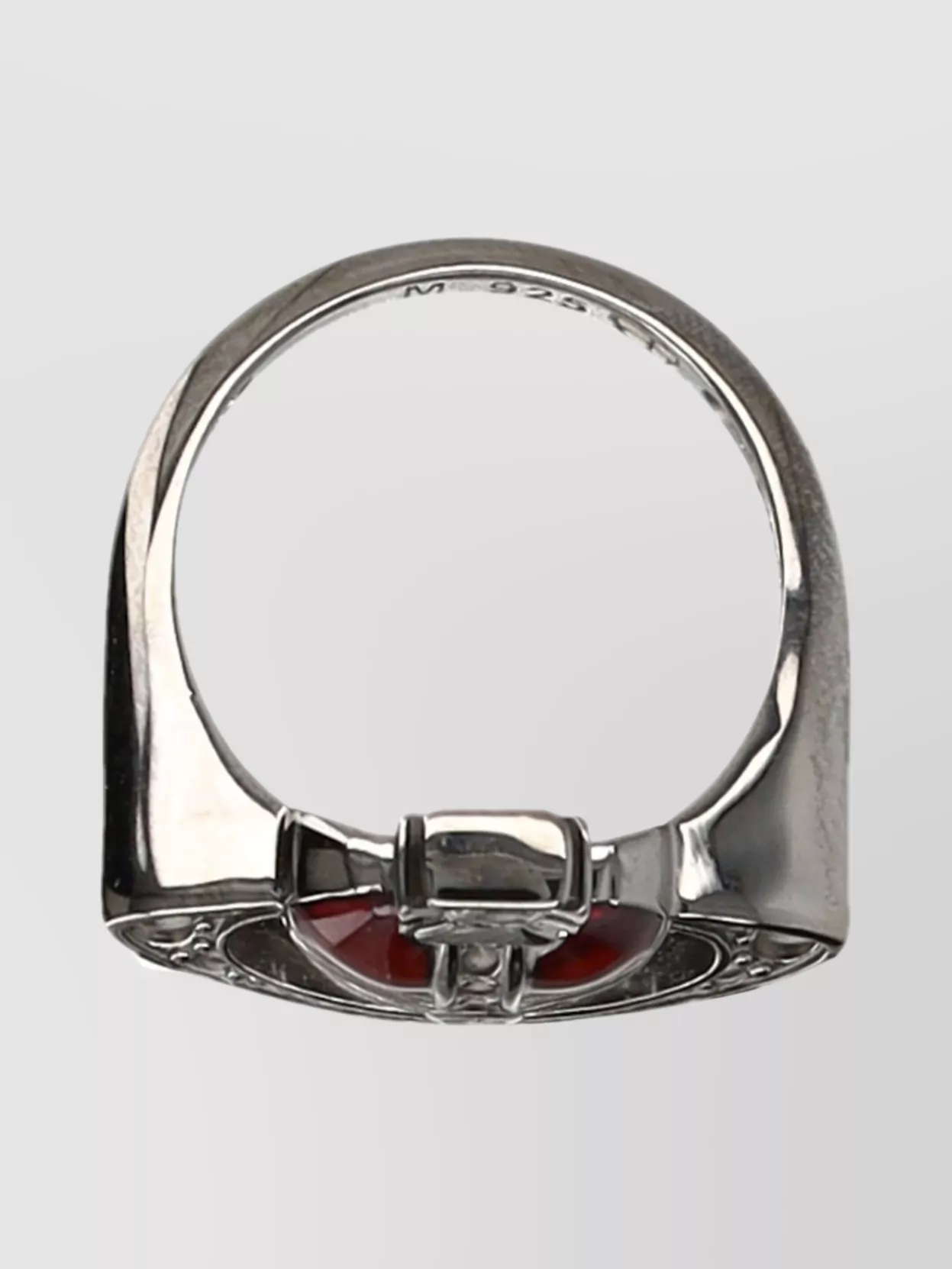 Vivienne Westwood Heart Ring Red Gemstone