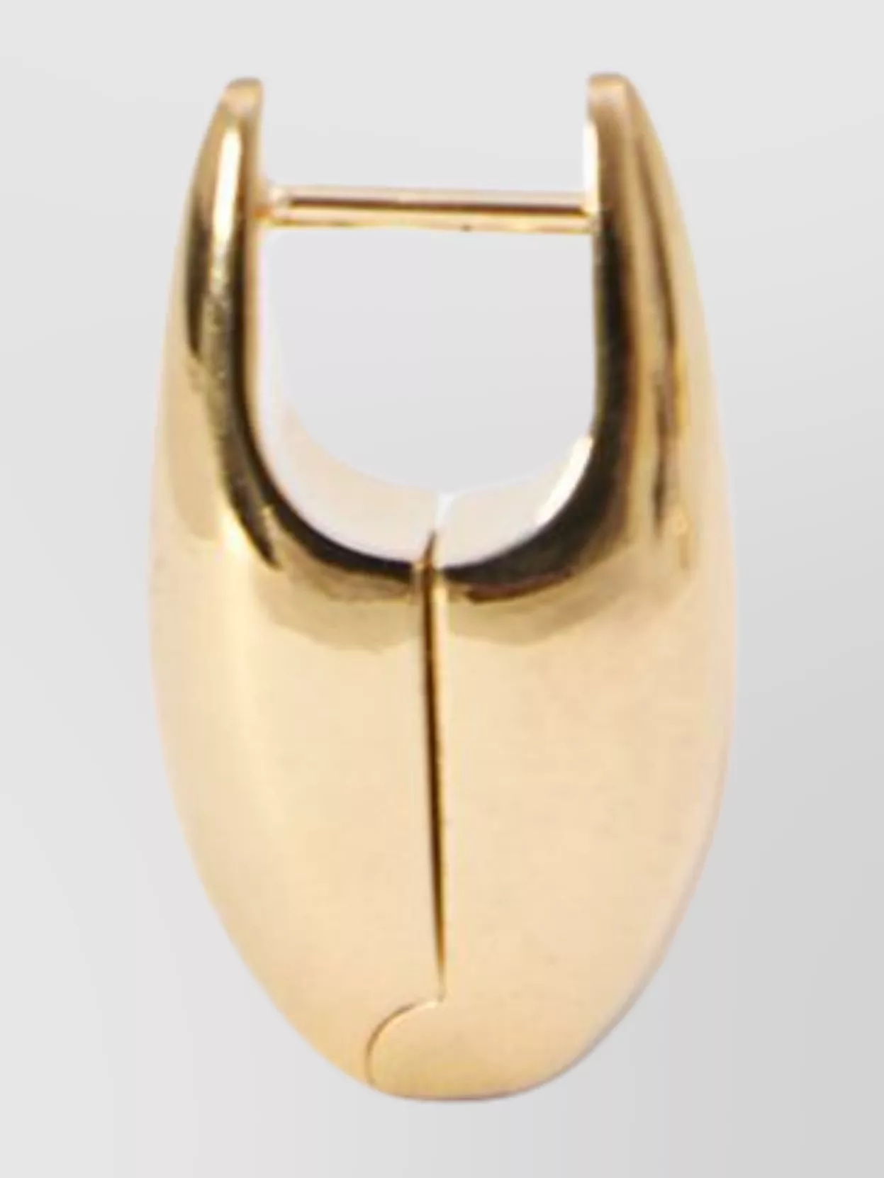 Bottega Veneta Circular Gold Hoop Earrings