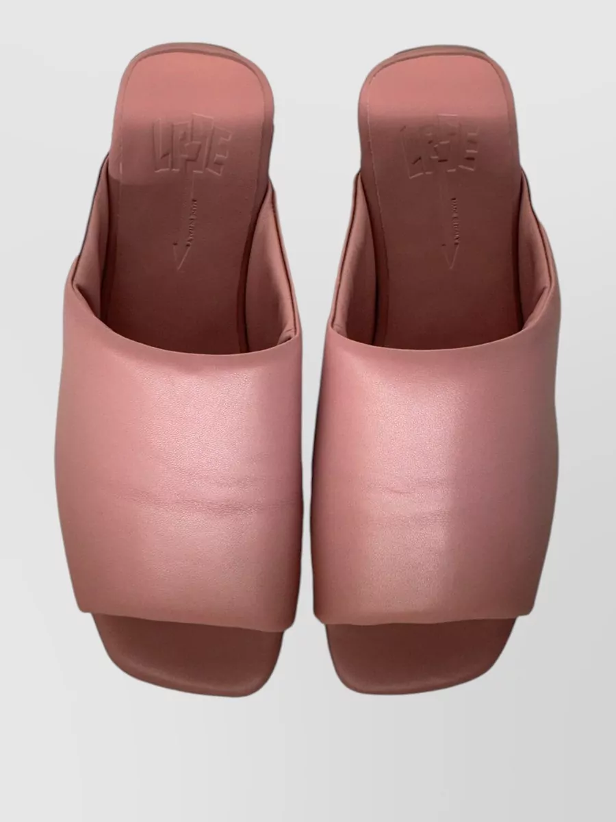 La Rose Leather Mules