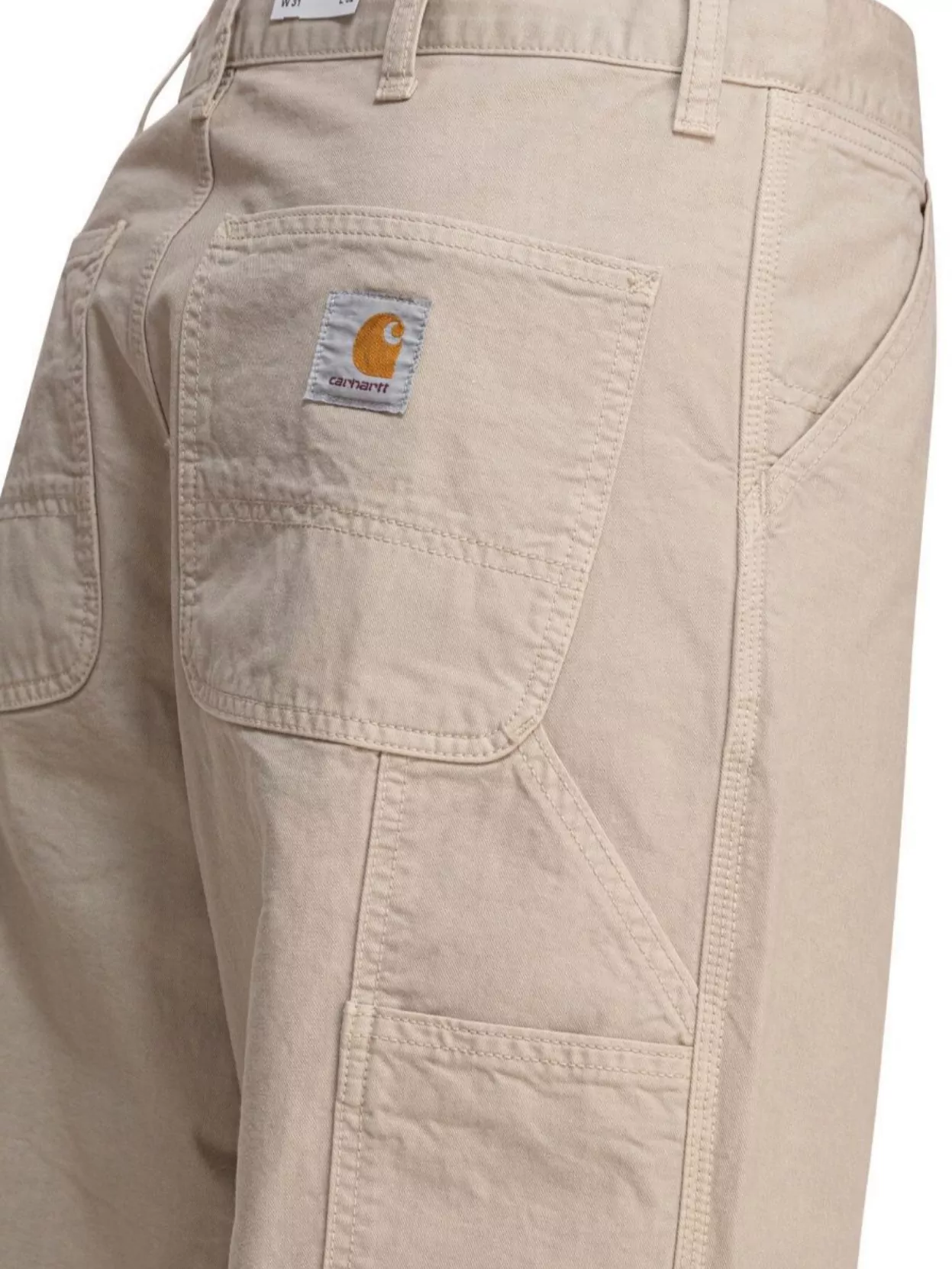 Carhartt Denim Trousers With Belt Loops And Pockets