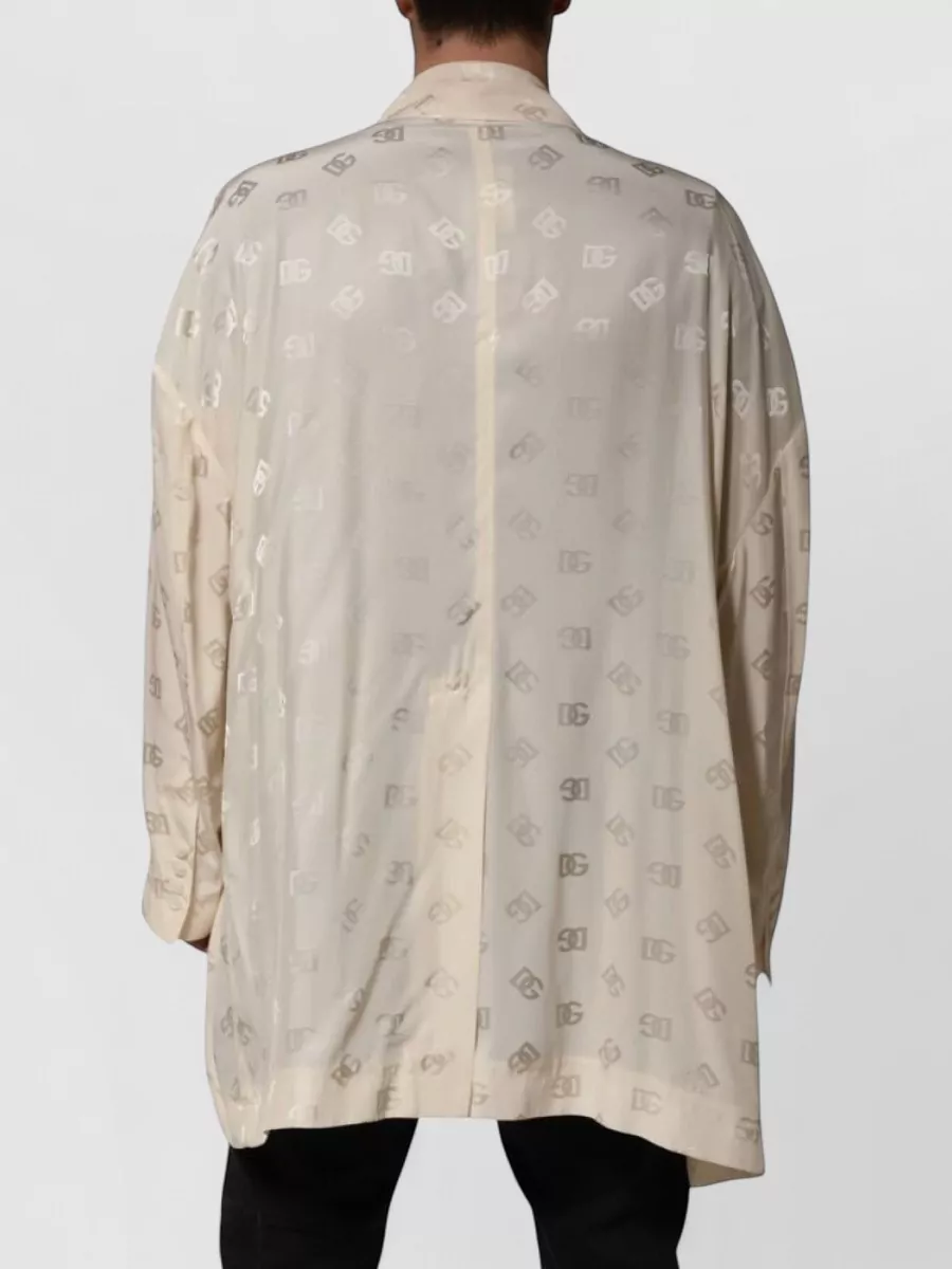 Dolce&Gabbana Logo Monogram Double Breasted Coat