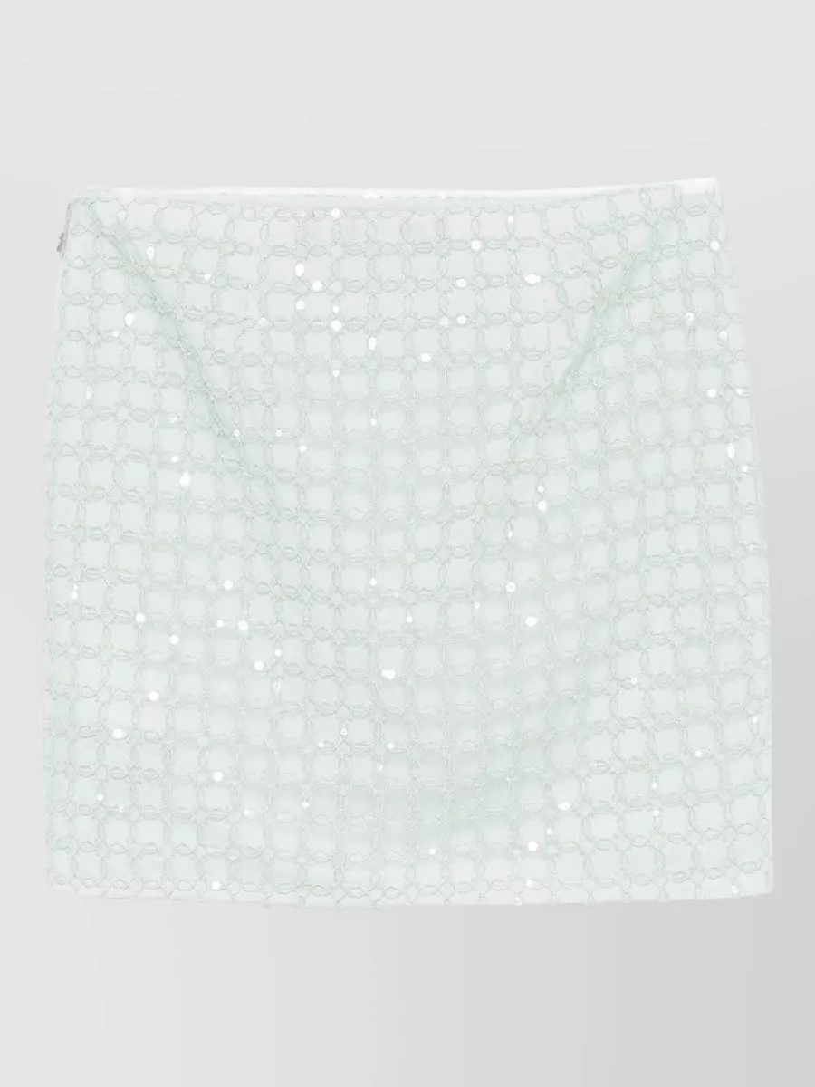 Rotate Beaded mini skirt