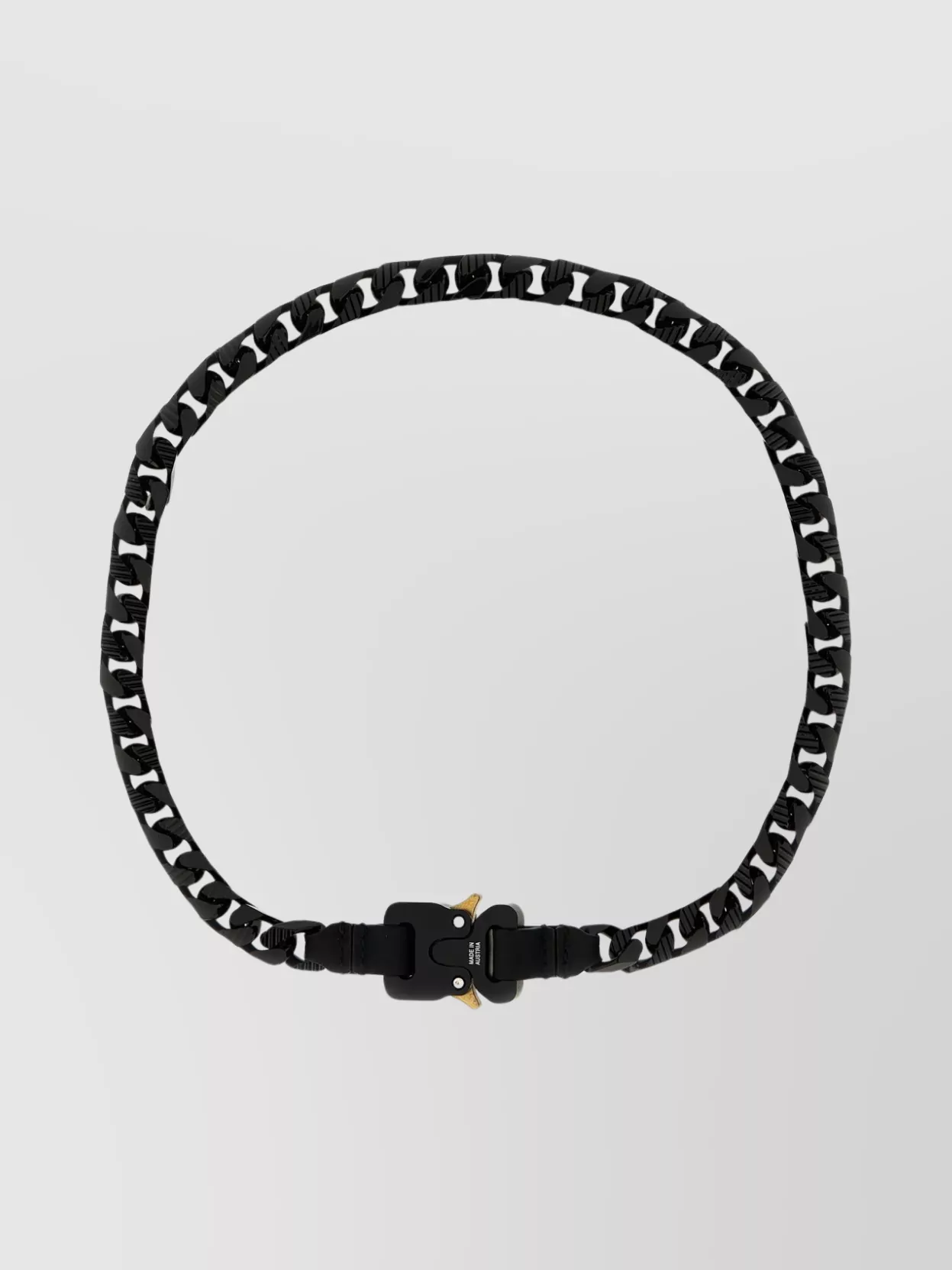 Alyx Chain Necklace With Adjustable Length And Matte Finish In Black