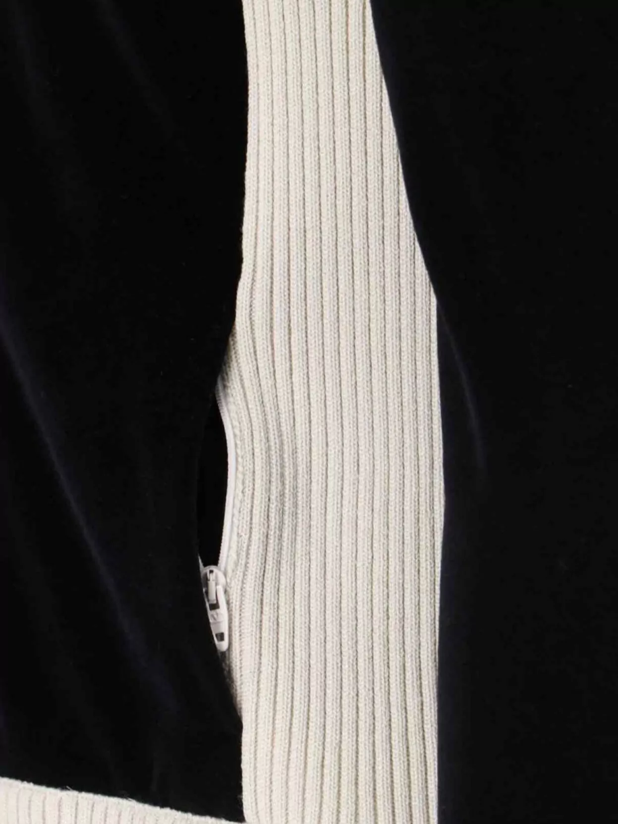 Valentino Ribbed Knit Contrast Panels